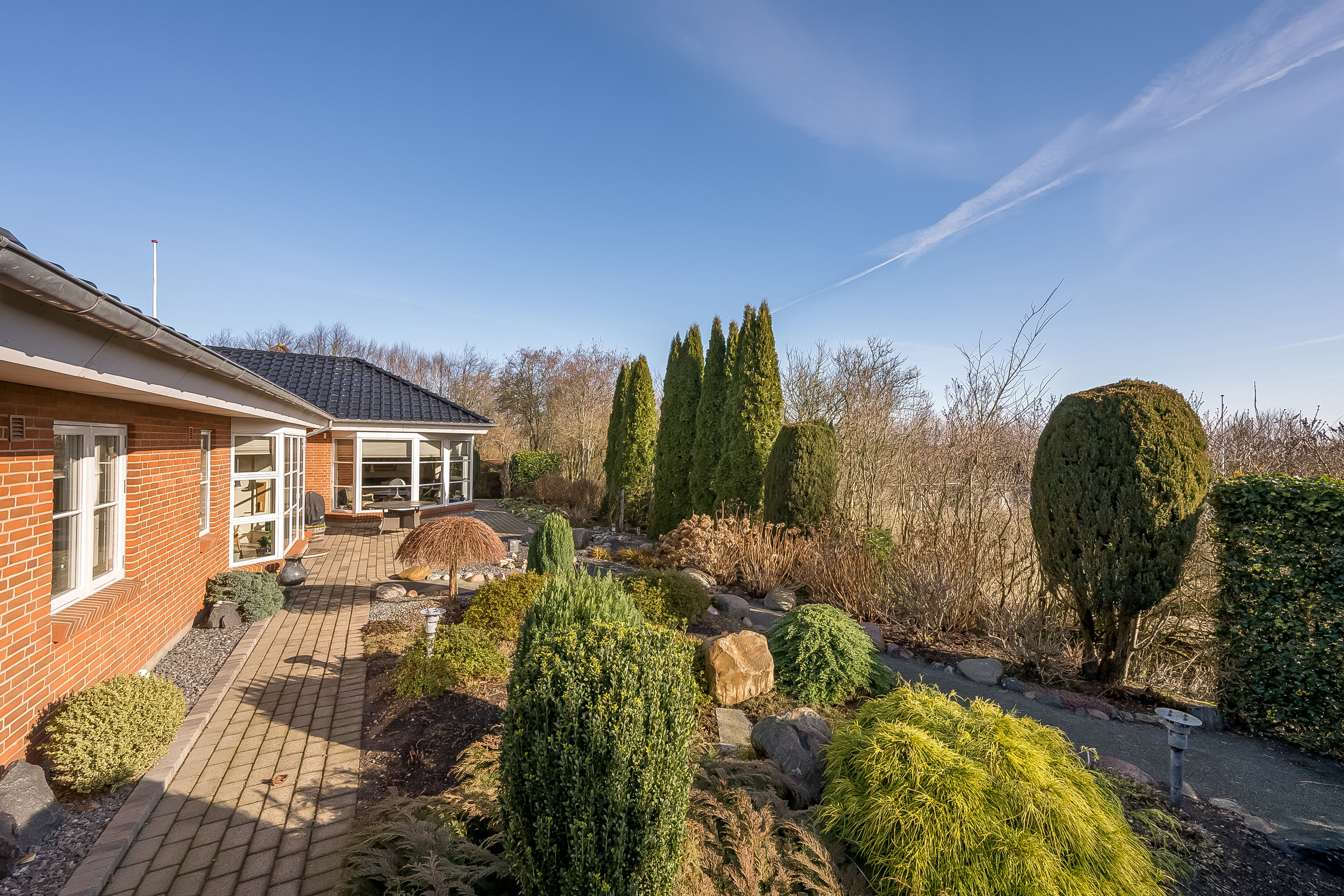 Fremhævet have billede i fuldskærmstilstand. Billede af Vindrosen 4, 6920 Videbæk