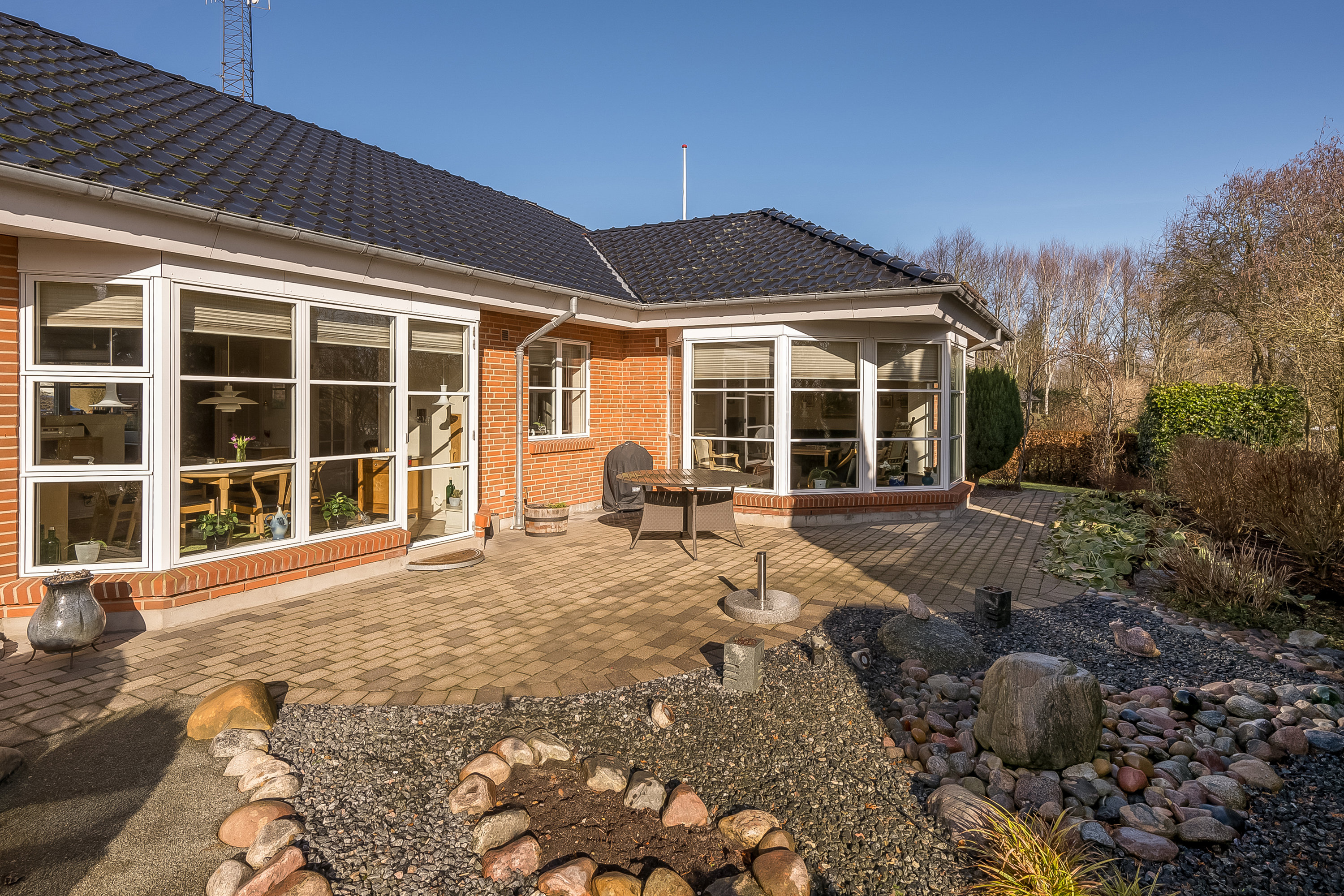 Fremhævet terrasse billede i fuldskærmstilstand. Billede af Vindrosen 4, 6920 Videbæk