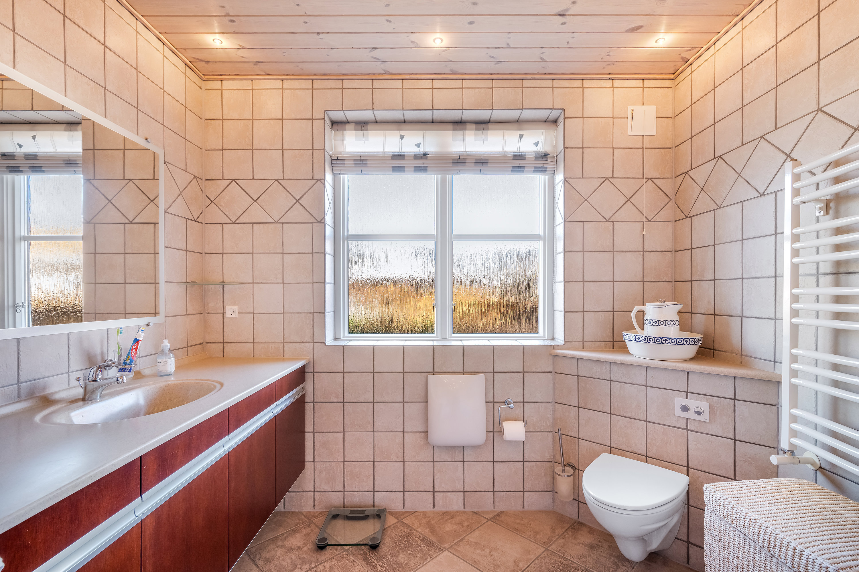 Fremhævet badeværelse billede i fuldskærmstilstand. Billede af Vindrosen 4, 6920 Videbæk