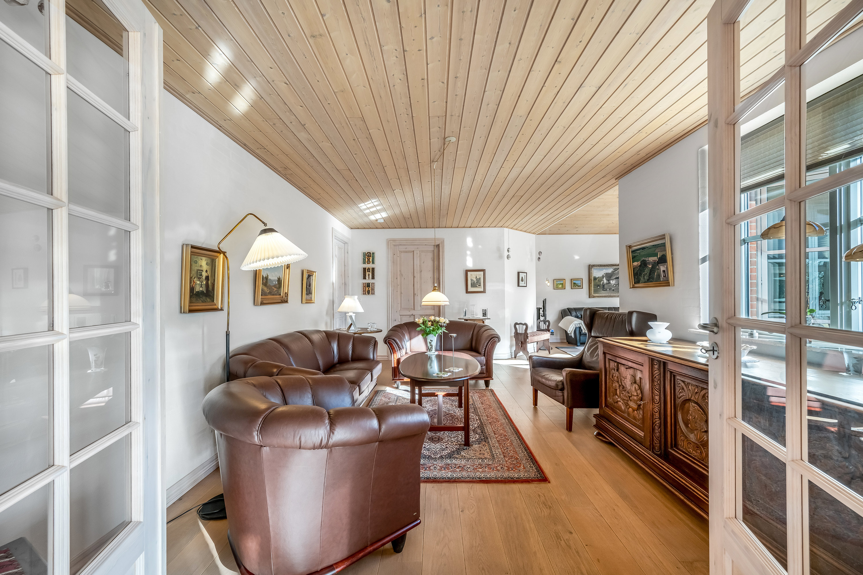 Fremhævet stue billede i fuldskærmstilstand. Billede af Vindrosen 4, 6920 Videbæk