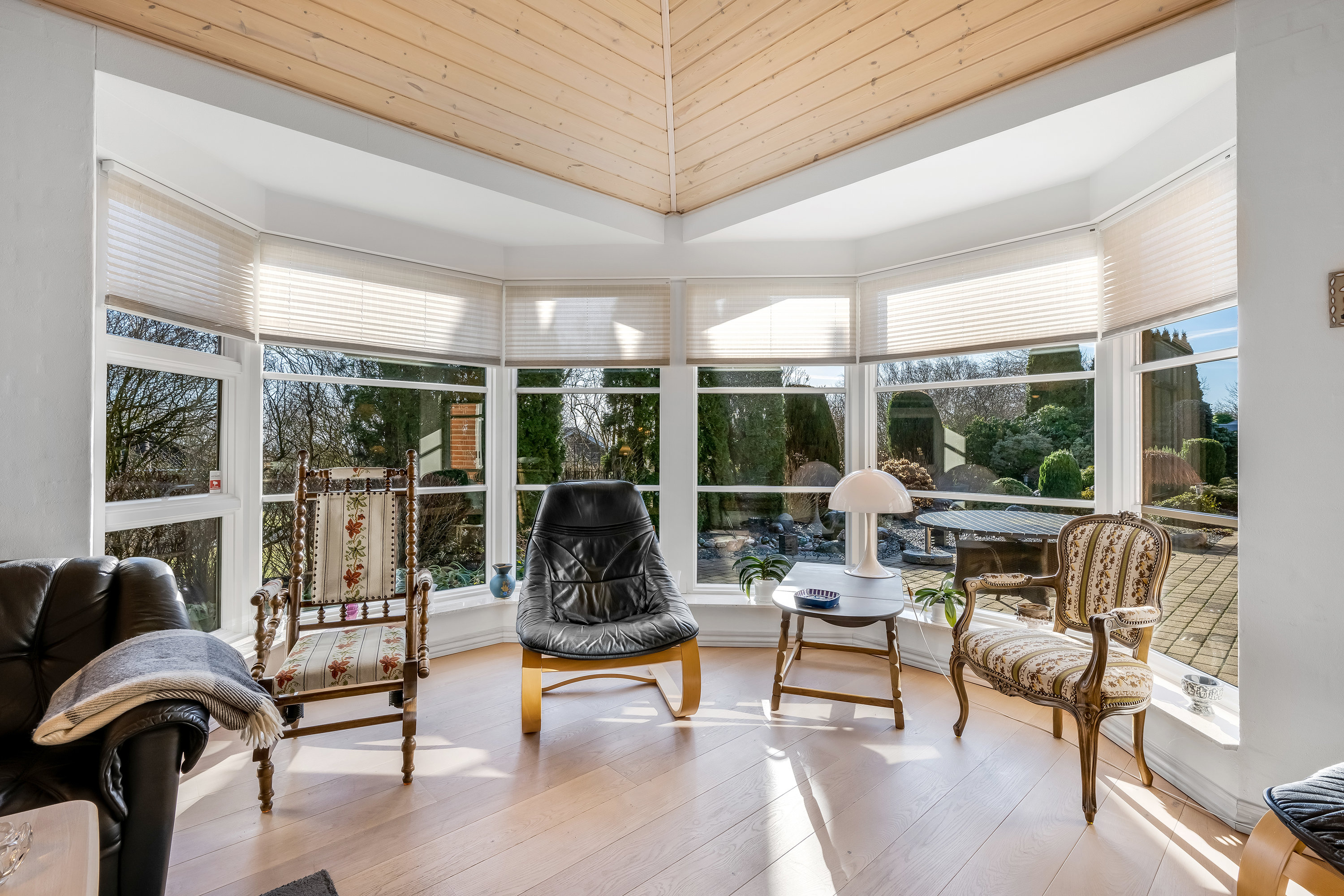 Fremhævet stue billede i fuldskærmstilstand. Billede af Vindrosen 4, 6920 Videbæk