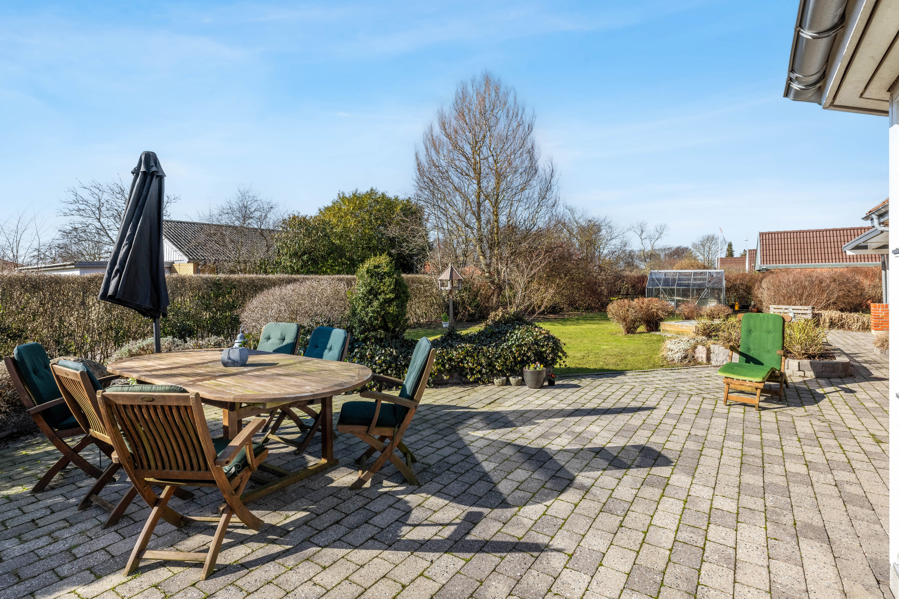 Fremhævet terrasse billede i fuldskærmstilstand. Billede af Tjurvej 6, 8410 Rønde