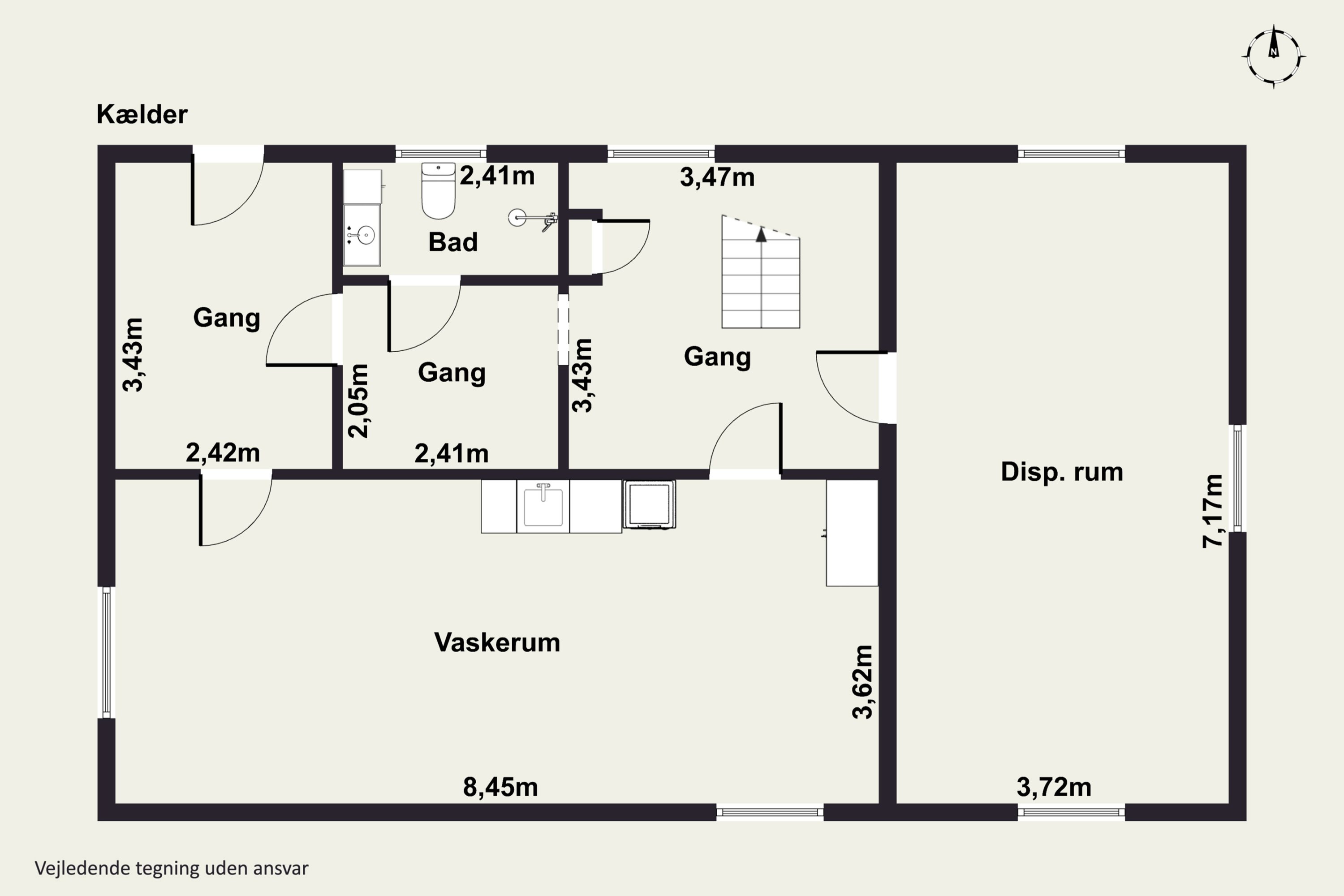 Plantegninger billede af Jernbanevej 14, Klemensker, 3782 Klemensker