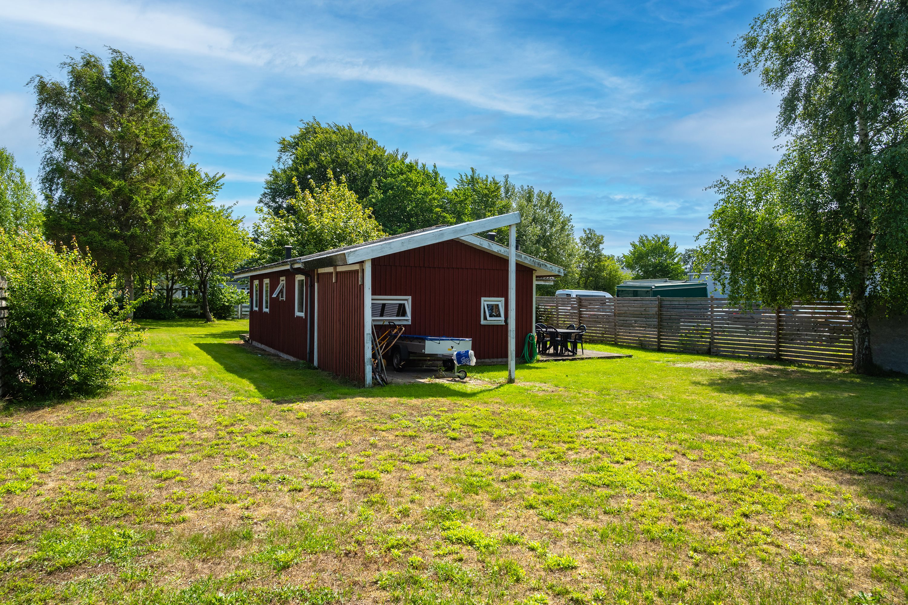 Fremhævet baghave billede i fuldskærmstilstand. Billede af Storkevej 3, 4873 Væggerløse