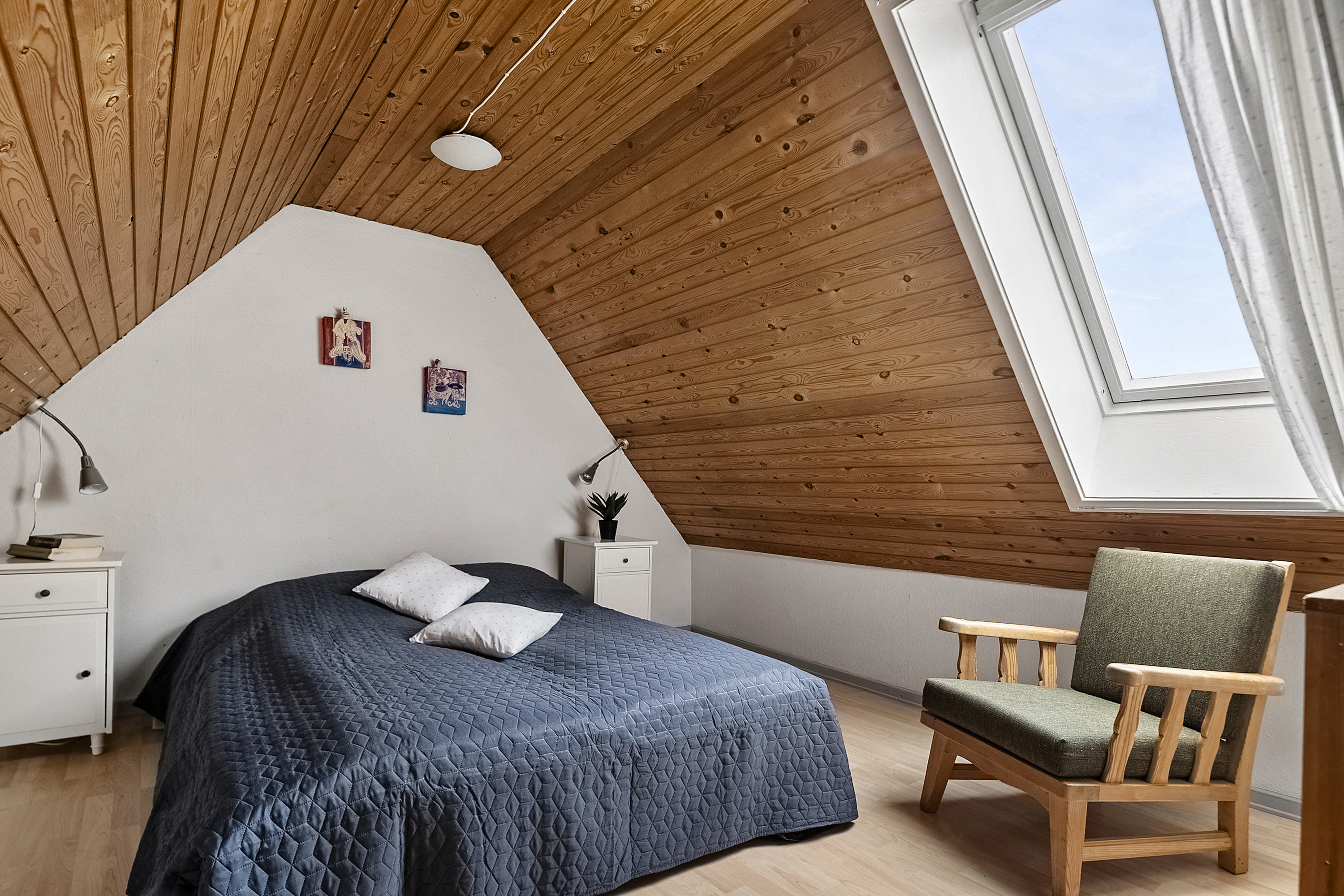 Fremhævet soveværelse billede i fuldskærmstilstand. Billede af Kasted Byvej 19, Kasted, 8200 Aarhus N