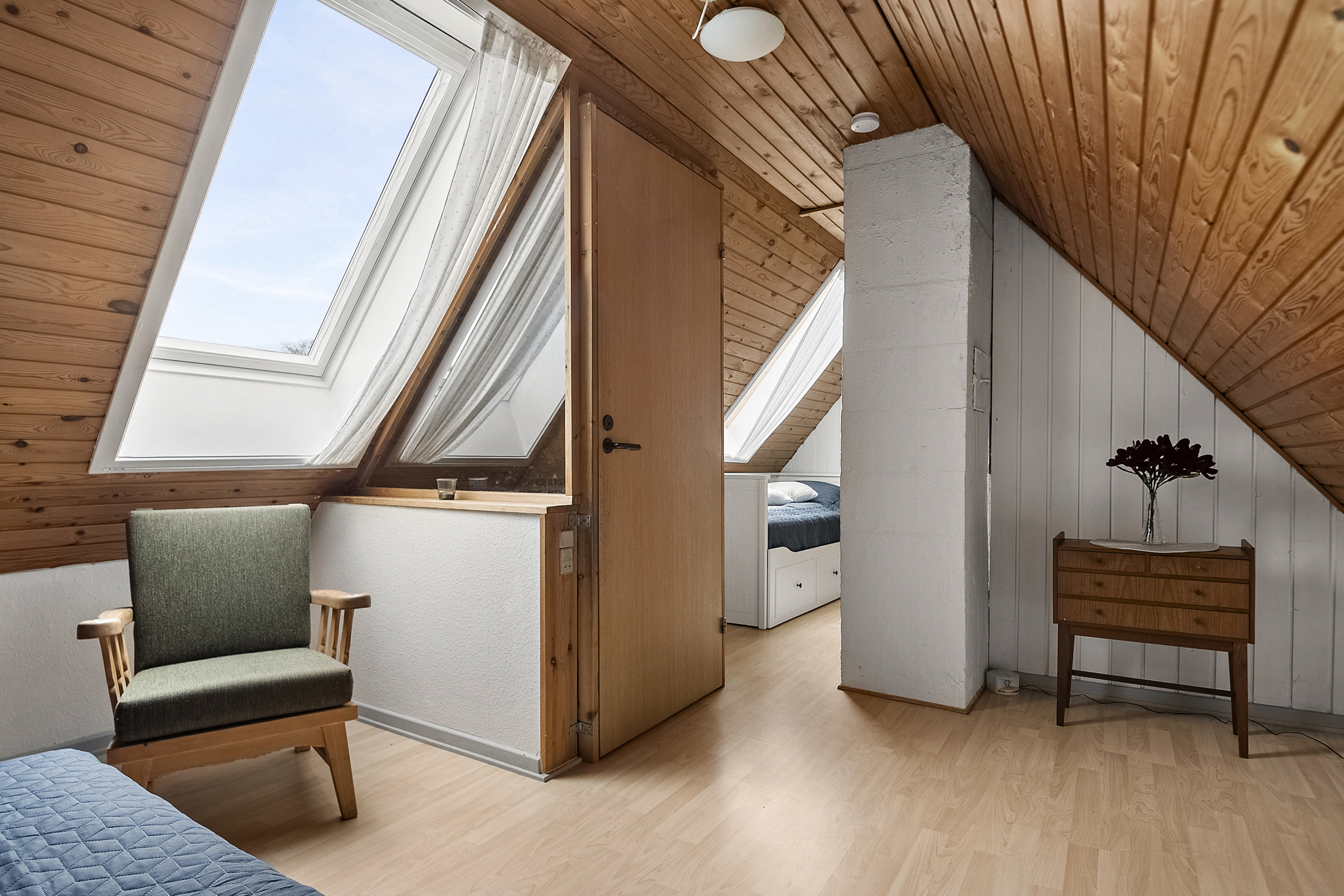 Fremhævet soveværelse billede i fuldskærmstilstand. Billede af Kasted Byvej 19, Kasted, 8200 Aarhus N