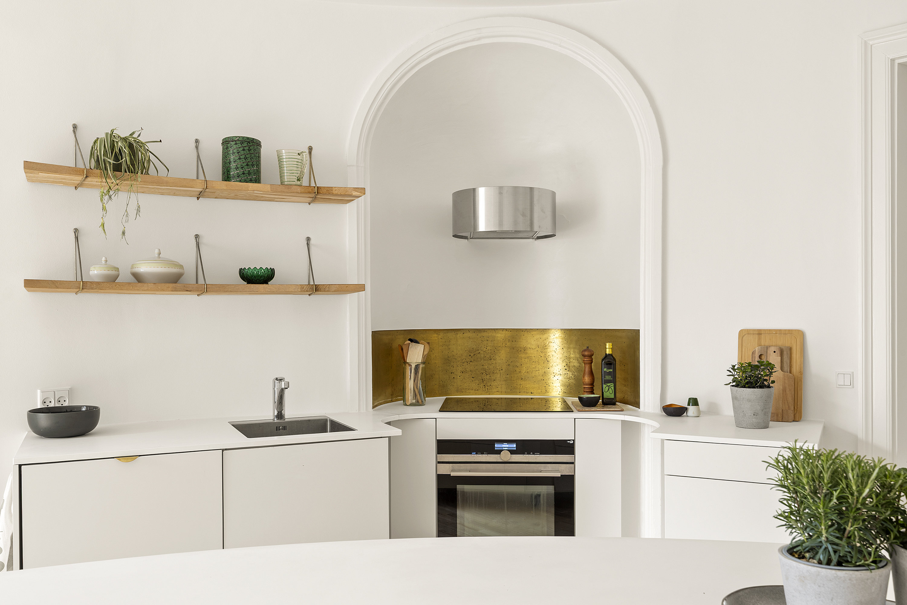 Fremhævet køkken billede i fuldskærmstilstand. Billede af Nørregade 36A, 2. tv., 1165 København K