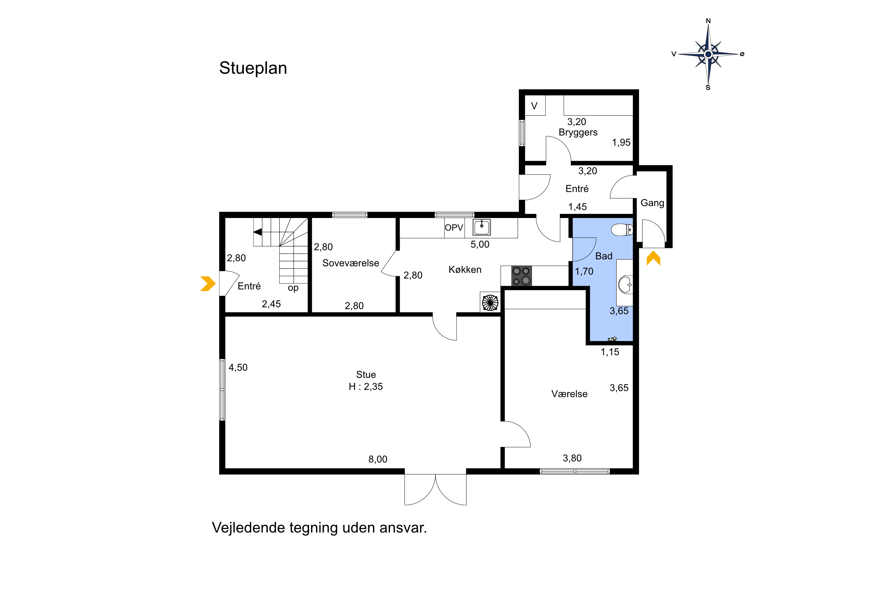 Plantegninger billede af Kirkegade 67, 9460 Brovst