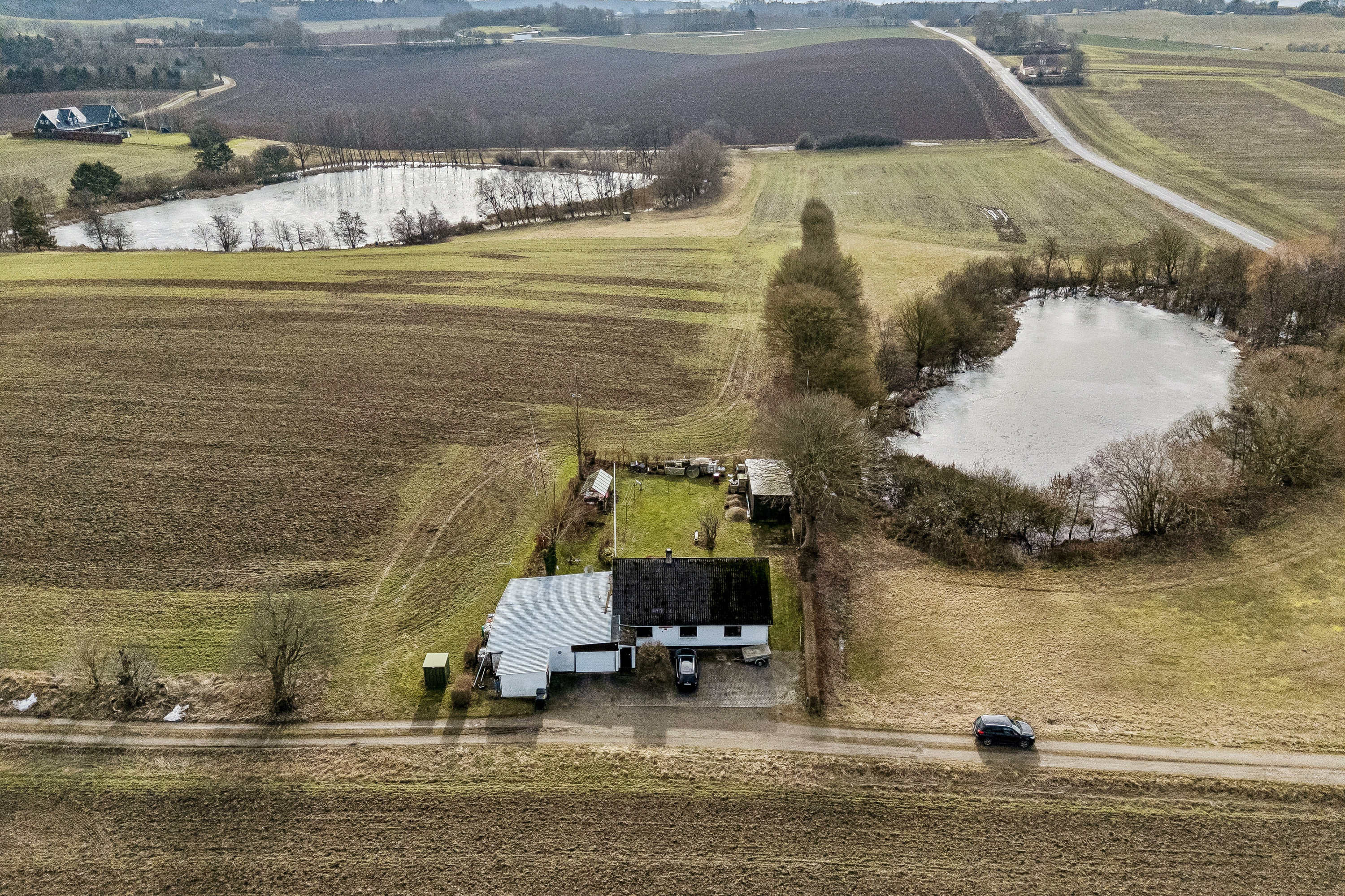 Fremhævet luftfoto billede i fuldskærmstilstand. Billede af Brøndbjergvej 3, 4591 Føllenslev