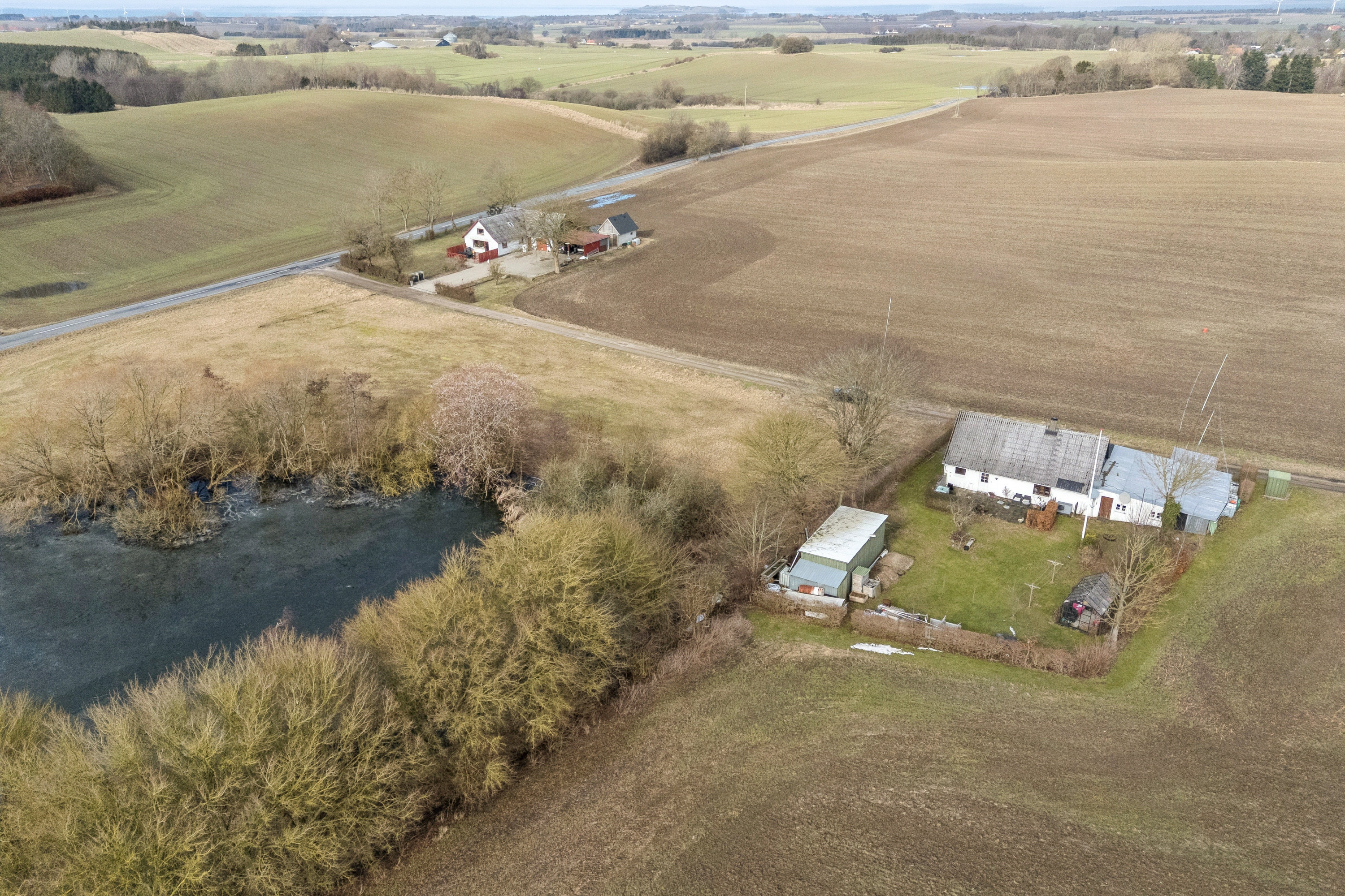 Fremhævet luftfoto billede i fuldskærmstilstand. Billede af Brøndbjergvej 3, 4591 Føllenslev