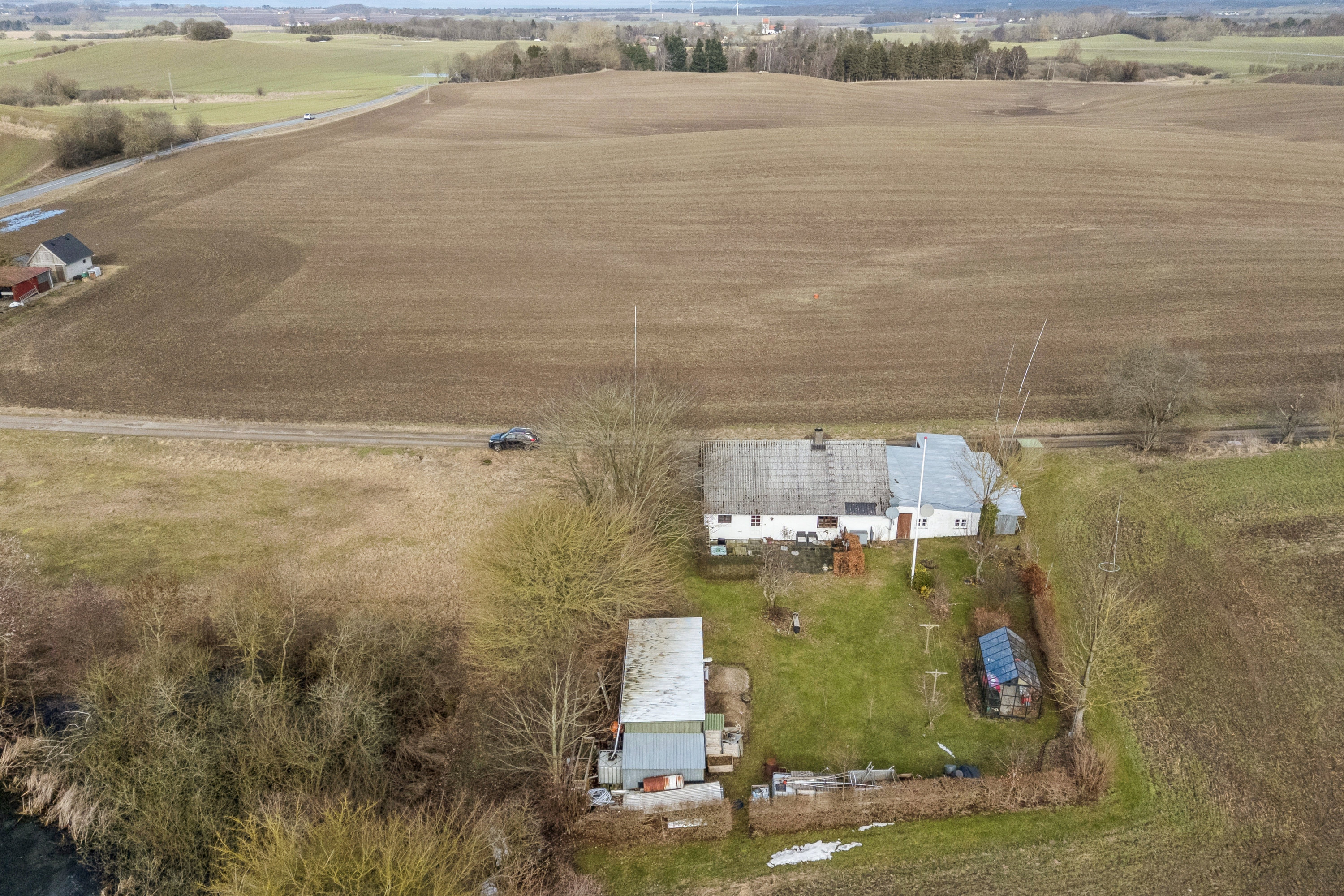 Fremhævet luftfoto billede i fuldskærmstilstand. Billede af Brøndbjergvej 3, 4591 Føllenslev