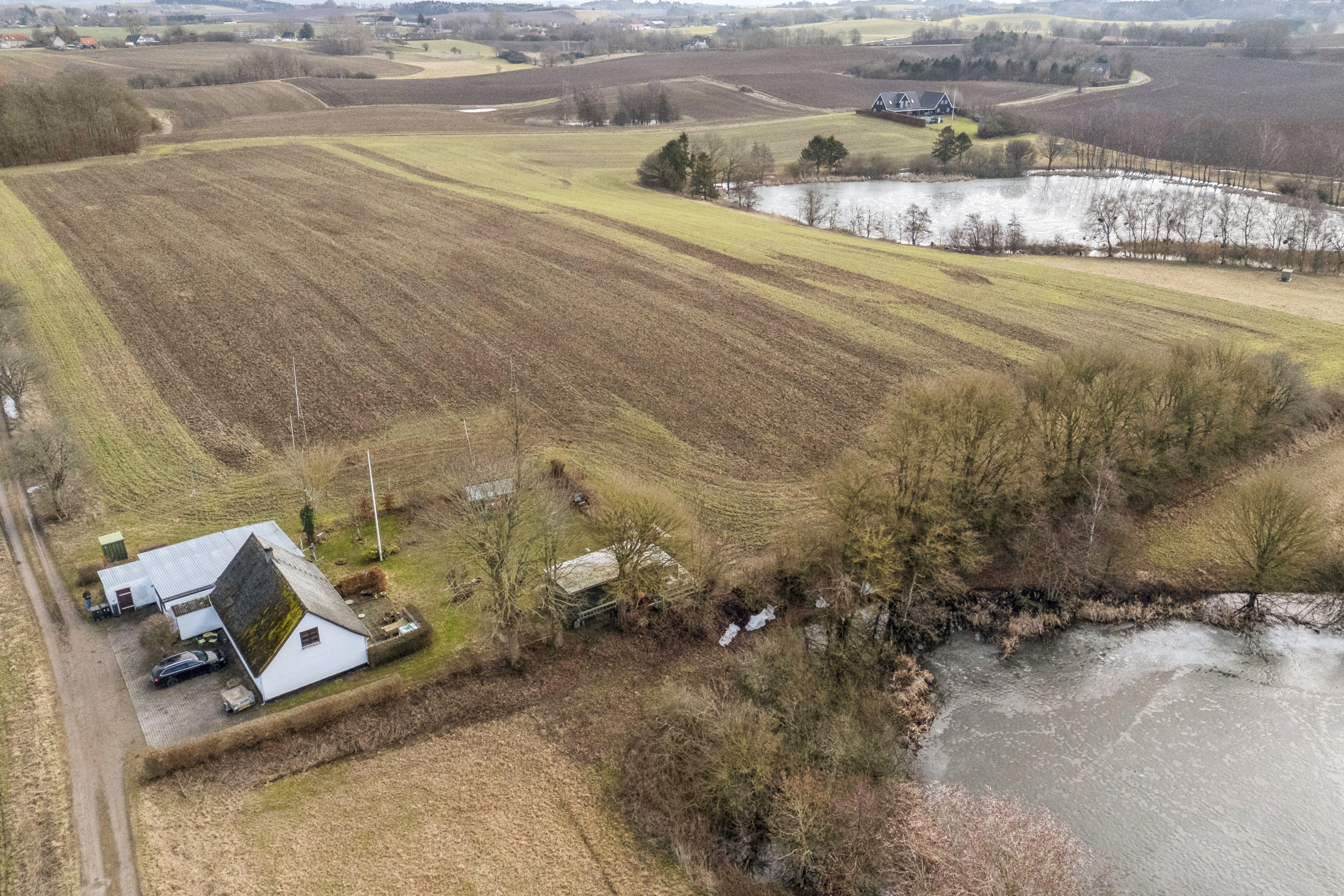Fremhævet luftfoto billede i fuldskærmstilstand. Billede af Brøndbjergvej 3, 4591 Føllenslev