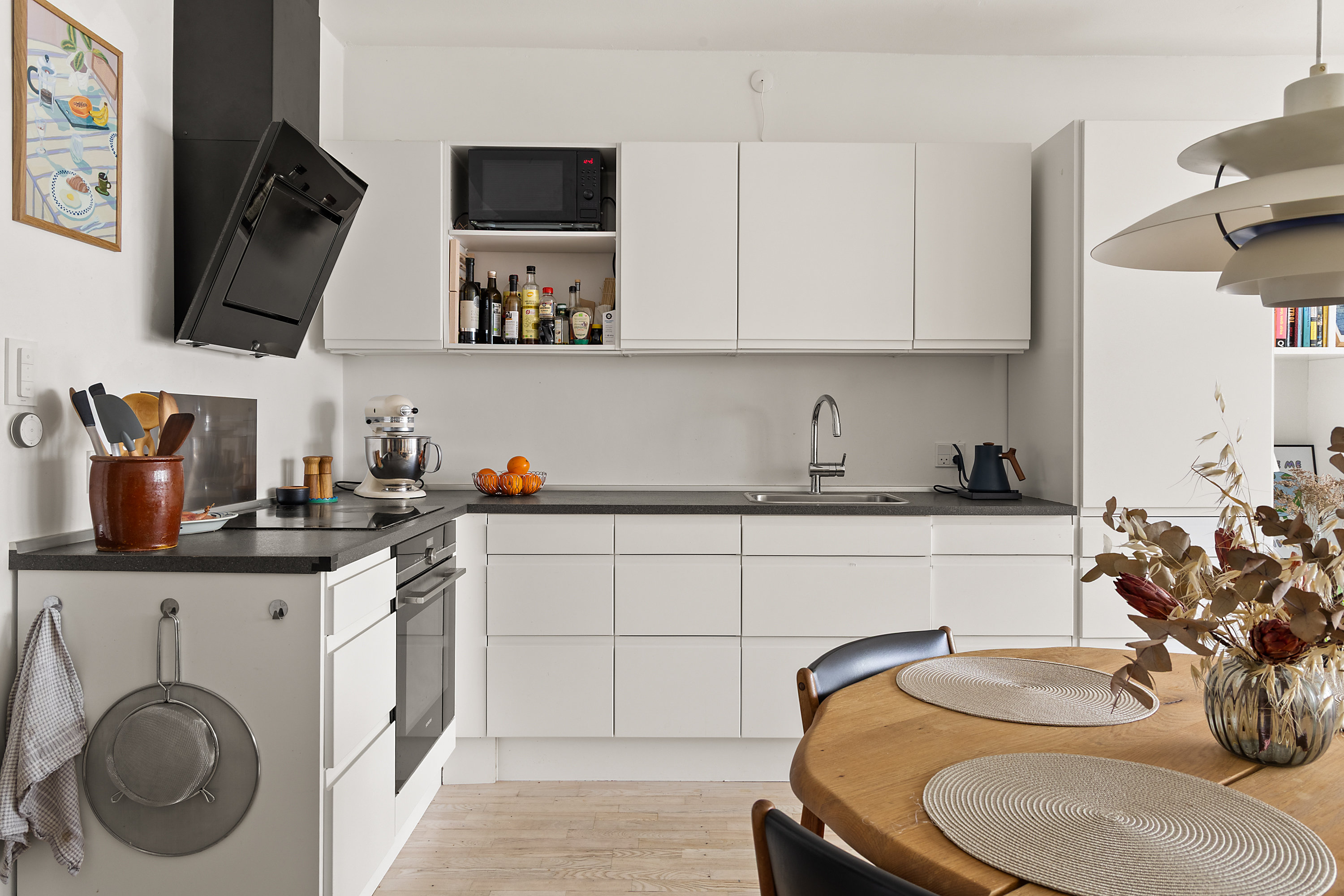 Fremhævet køkken billede i fuldskærmstilstand. Billede af Bjelkes Allé 12, 1. 3., 2200 København N