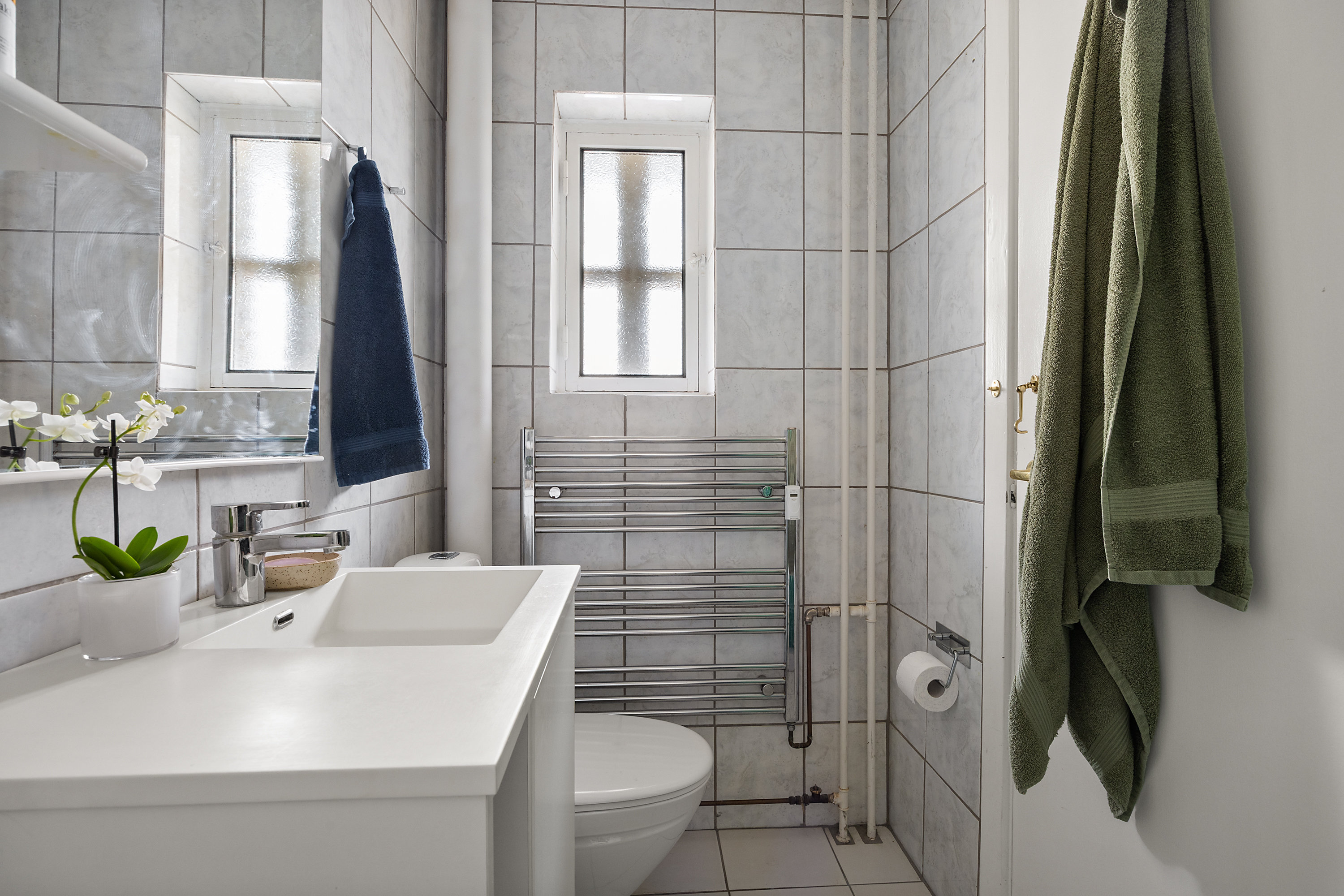 Fremhævet badeværelse billede i fuldskærmstilstand. Billede af Bjelkes Allé 12, 1. 3., 2200 København N