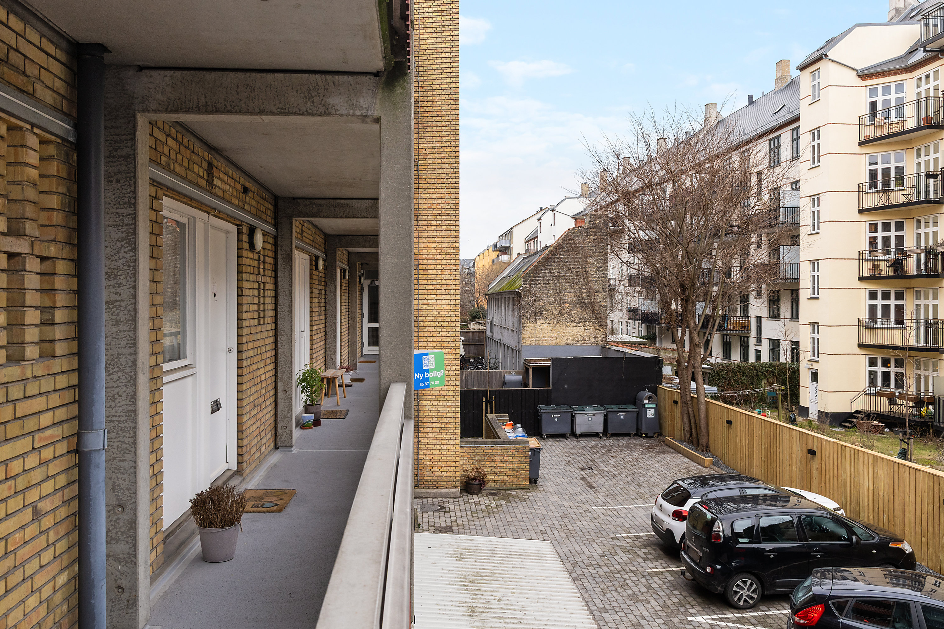 Fremhævet svalegang billede i fuldskærmstilstand. Billede af Bjelkes Allé 12, 1. 3., 2200 København N