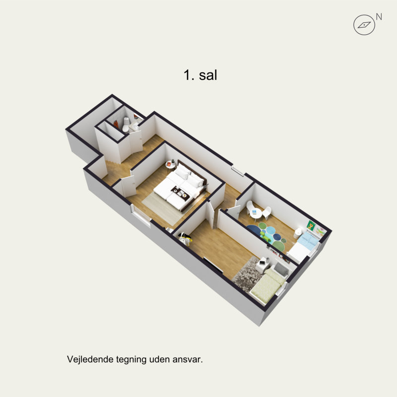 Plantegninger billede af Holtvej 2, Vester Lindet, 6510 Gram