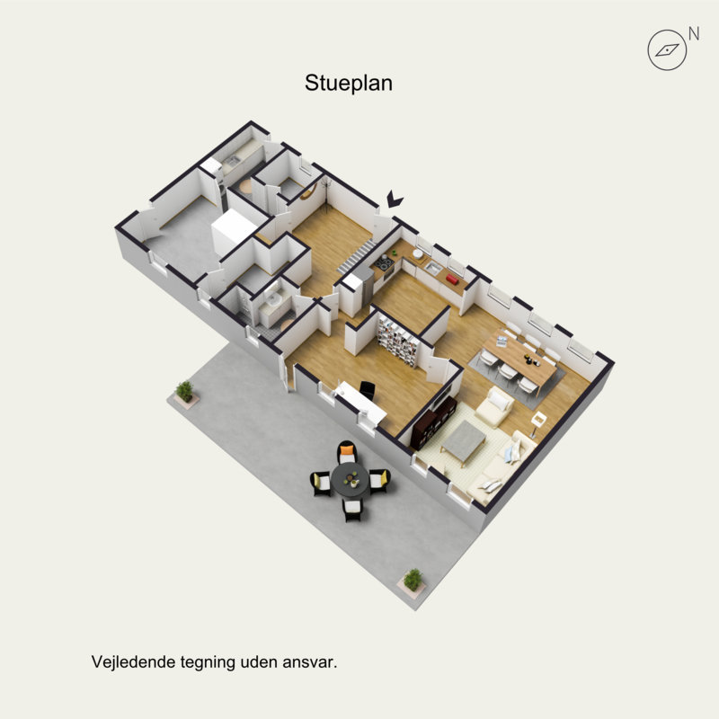 Plantegninger billede af Holtvej 2, Vester Lindet, 6510 Gram
