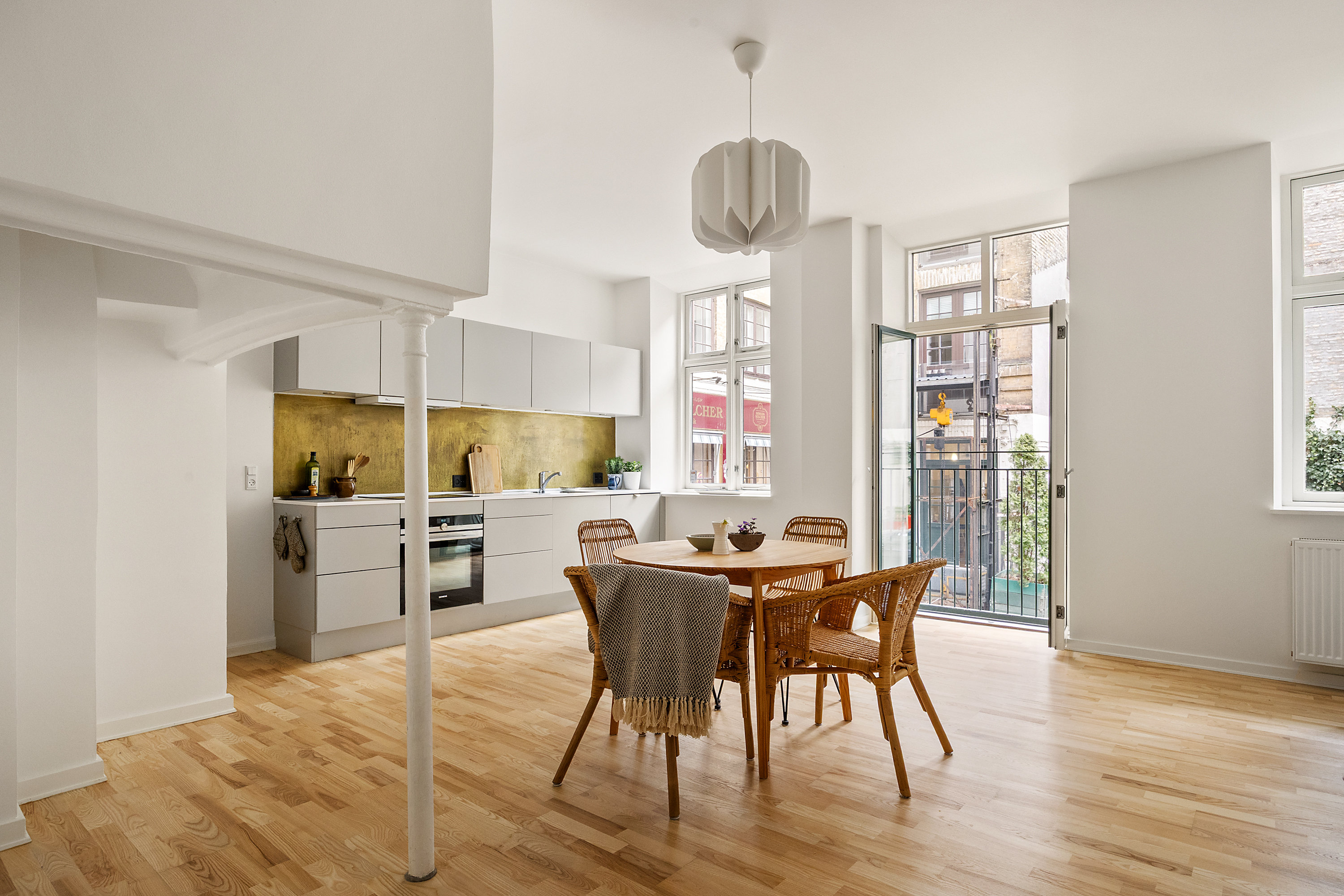 Fremhævet køkken alrum billede i fuldskærmstilstand. Billede af Nørregade 36A, st.. th., 1165 København K