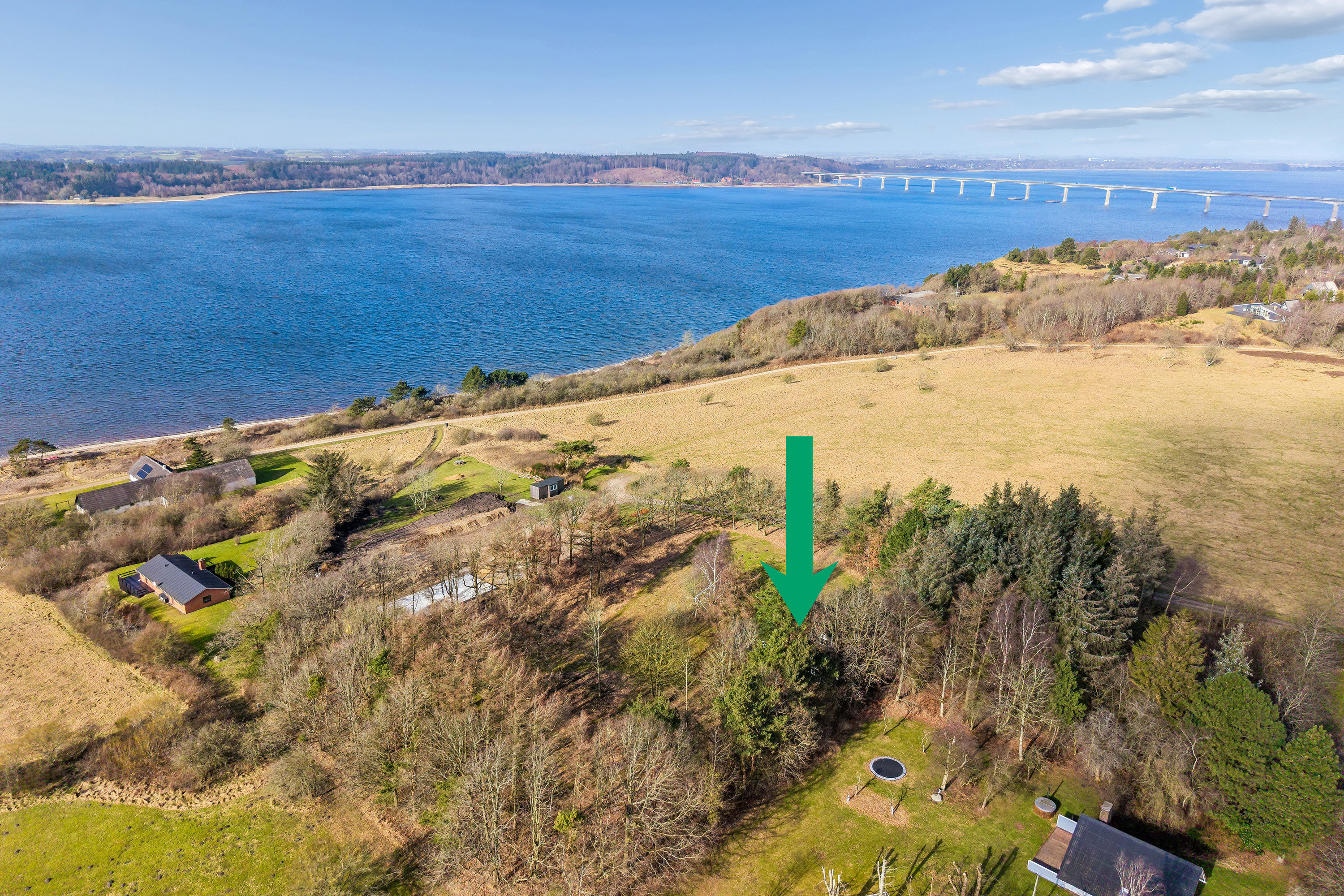 Fremhævet luftfoto billede i fuldskærmstilstand. Billede af Bjørnshøjevej 4, Vile, 7870 Roslev