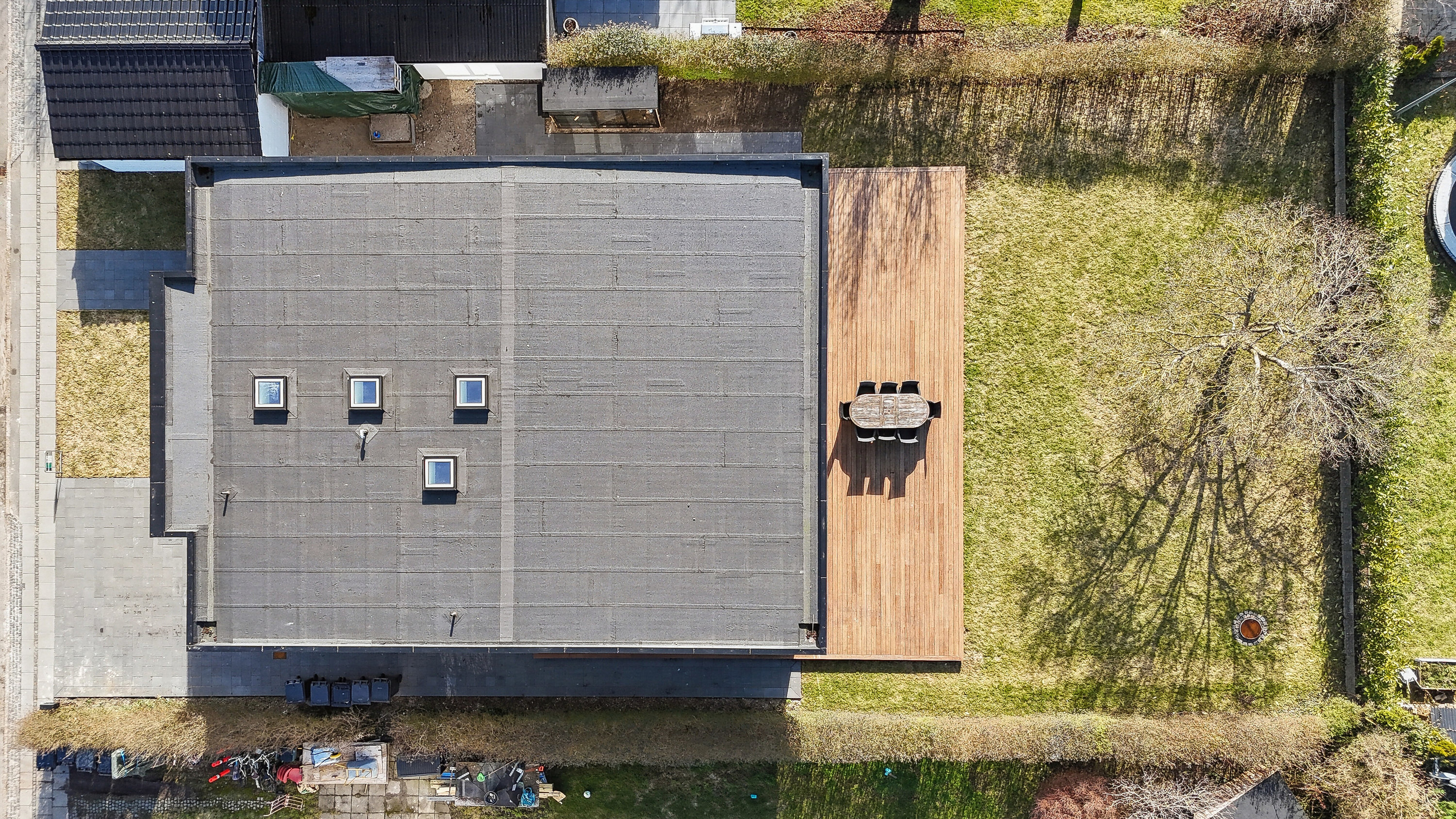 Fremhævet luftfoto billede i fuldskærmstilstand. Billede af Vinkelvænget 11, 2610 Rødovre