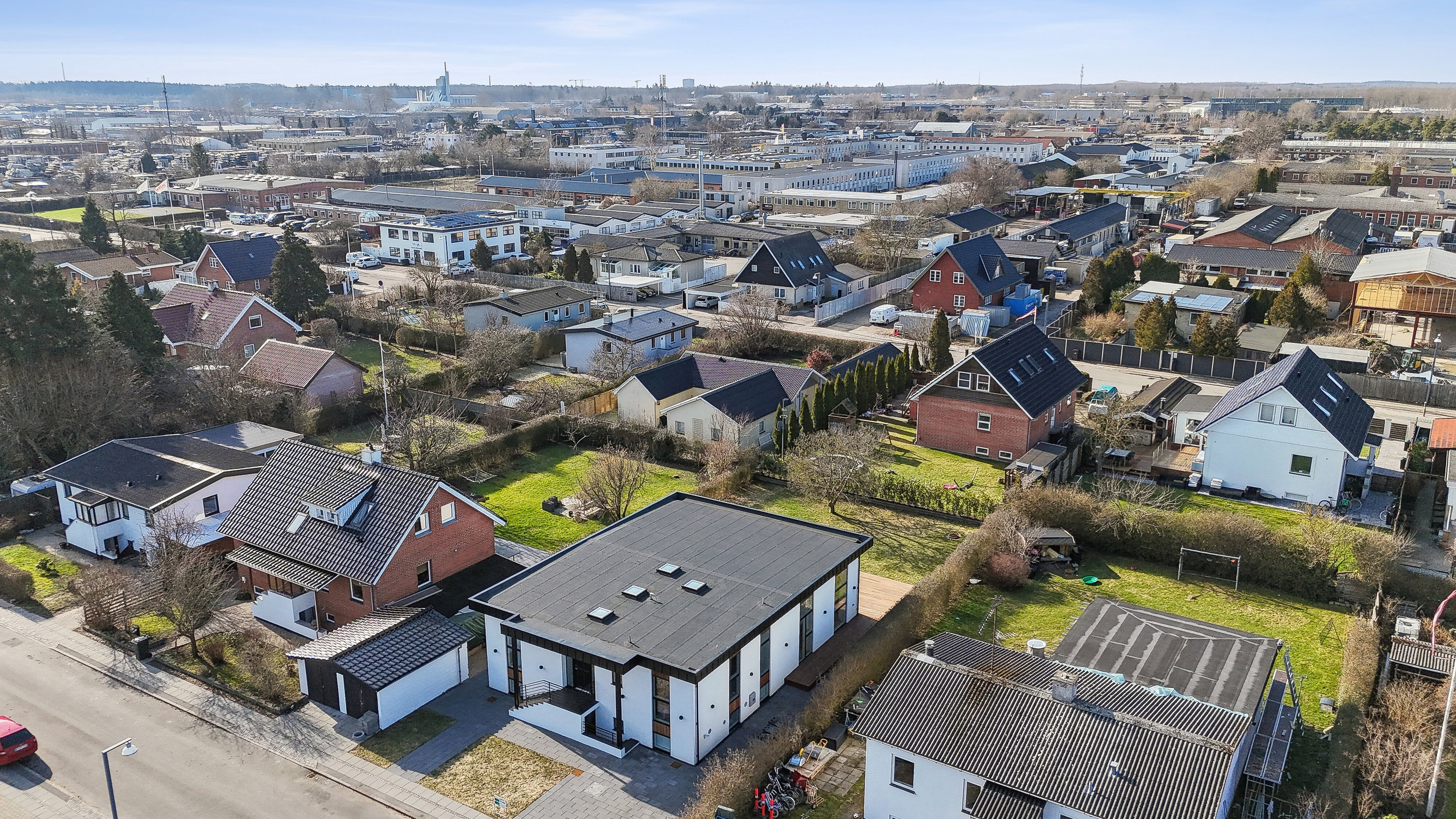 Fremhævet luftfoto billede i fuldskærmstilstand. Billede af Vinkelvænget 11, 2610 Rødovre