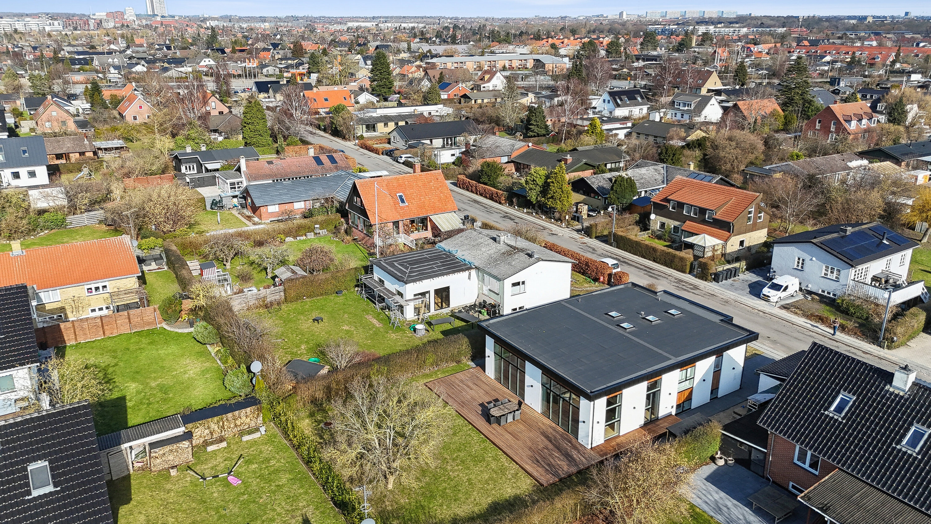 Fremhævet luftfoto billede i fuldskærmstilstand. Billede af Vinkelvænget 11, 2610 Rødovre