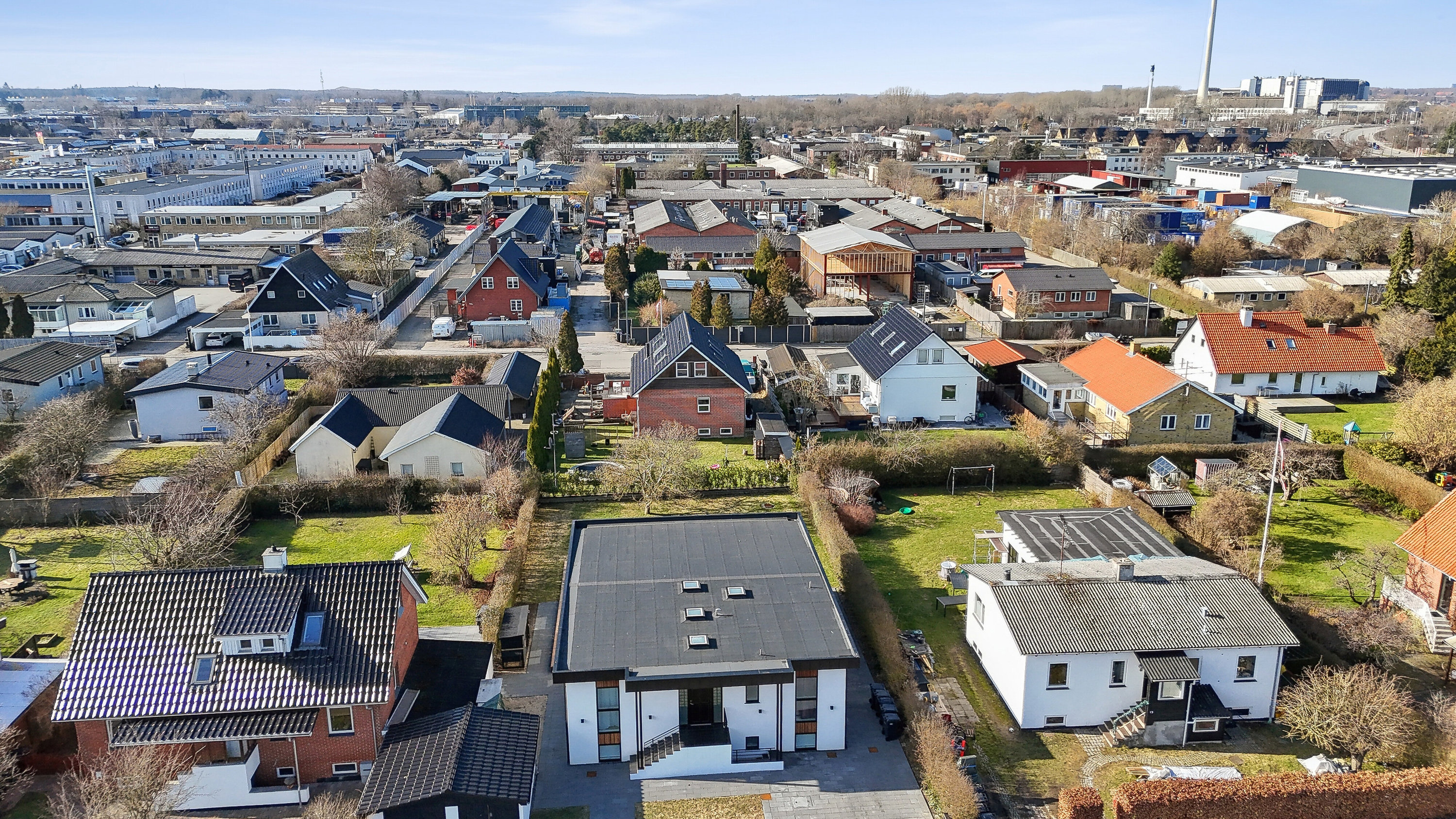 Fremhævet luftfoto billede i fuldskærmstilstand. Billede af Vinkelvænget 11, 2610 Rødovre