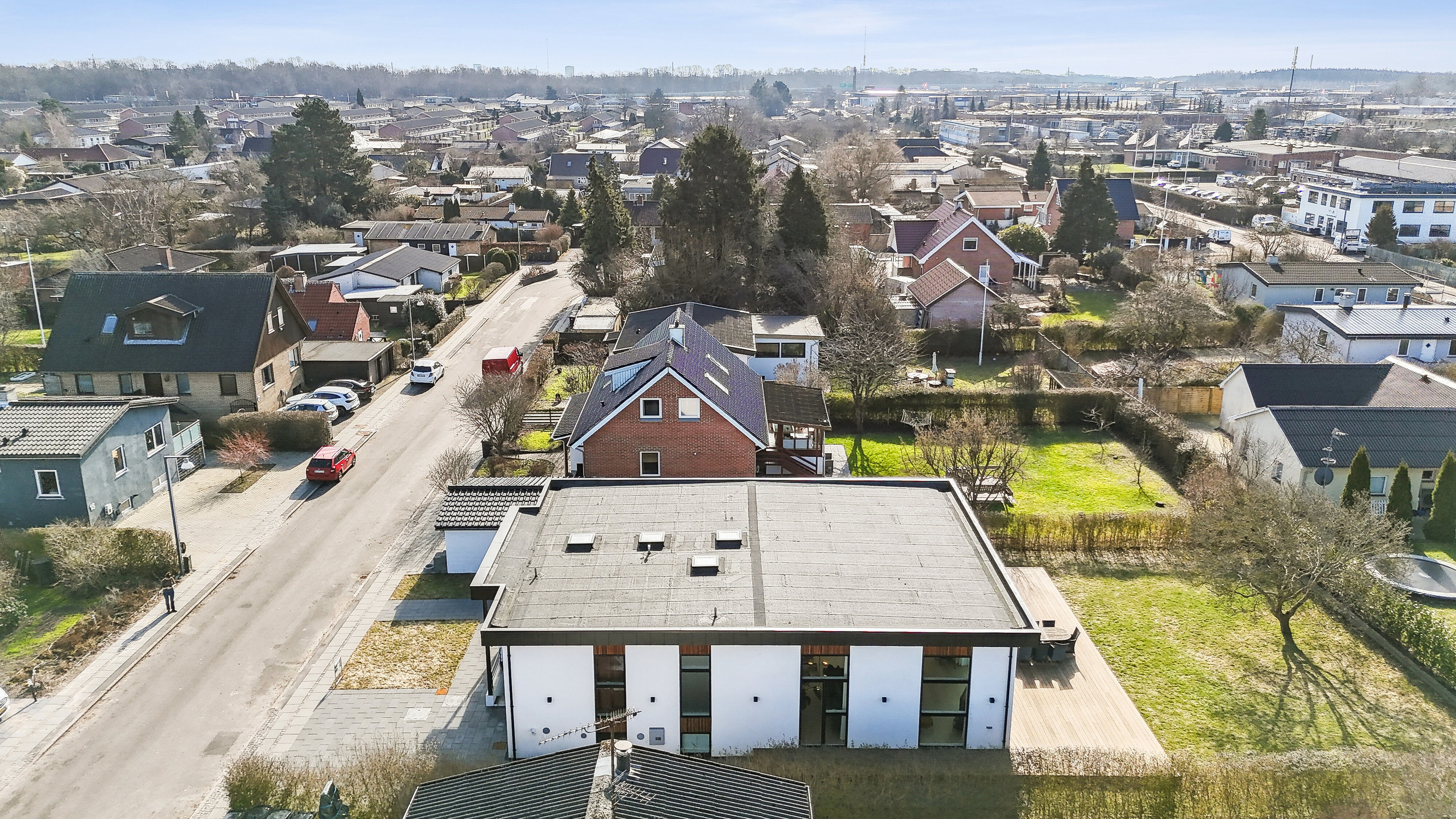 Fremhævet luftfoto billede i fuldskærmstilstand. Billede af Vinkelvænget 11, 2610 Rødovre