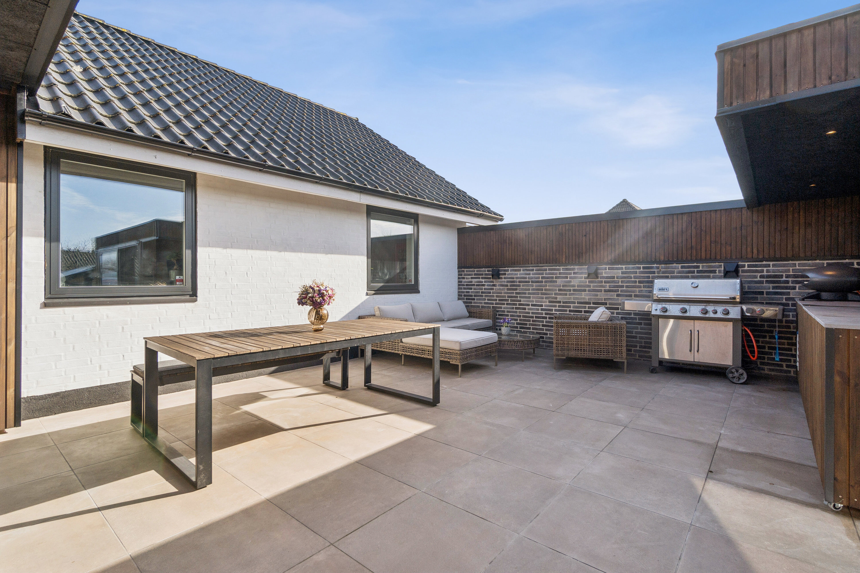 Fremhævet terrasse billede i fuldskærmstilstand. Billede af Bytoften 99, Tjørring, 7400 Herning