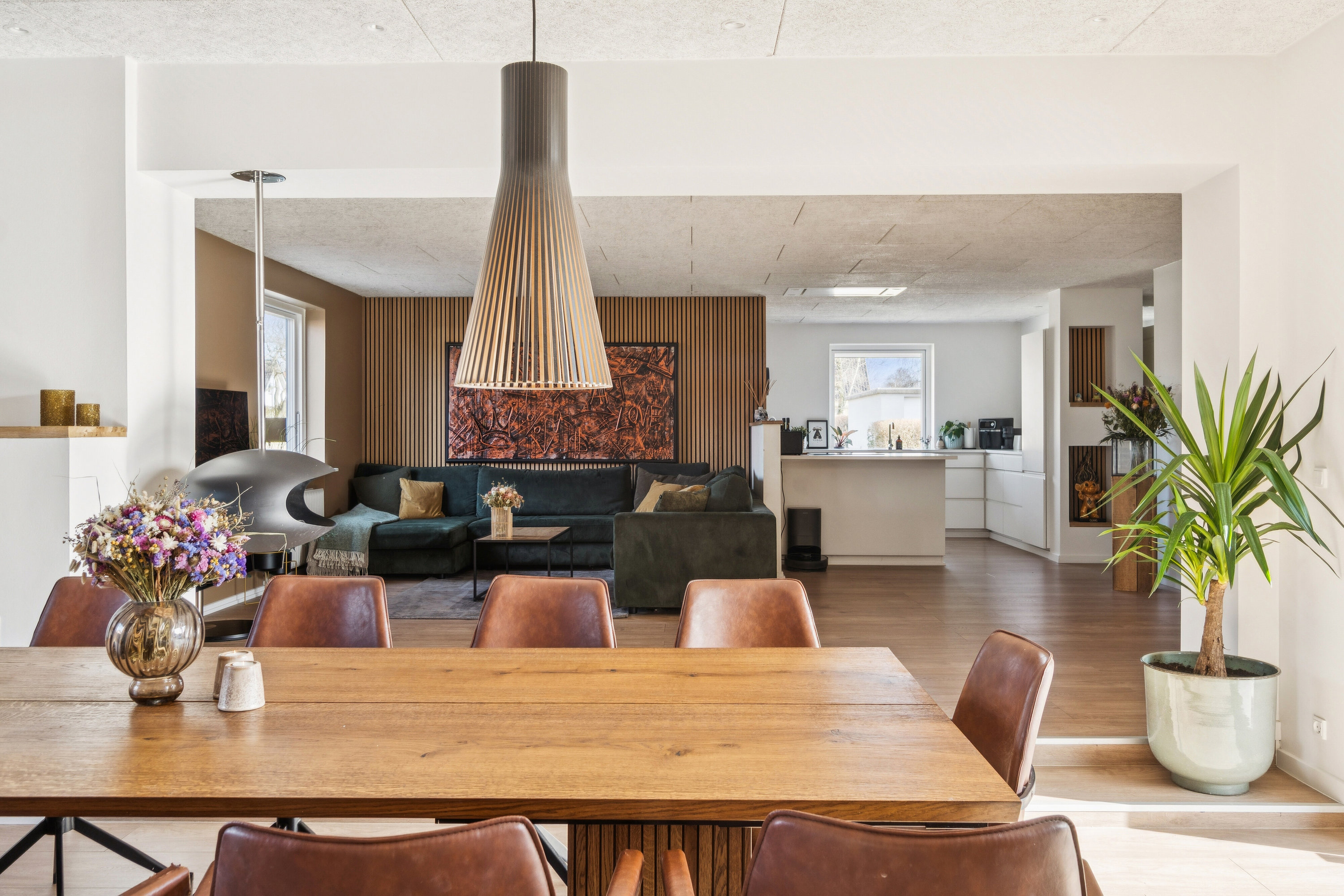 Fremhævet spisestue billede i fuldskærmstilstand. Billede af Bytoften 99, Tjørring, 7400 Herning