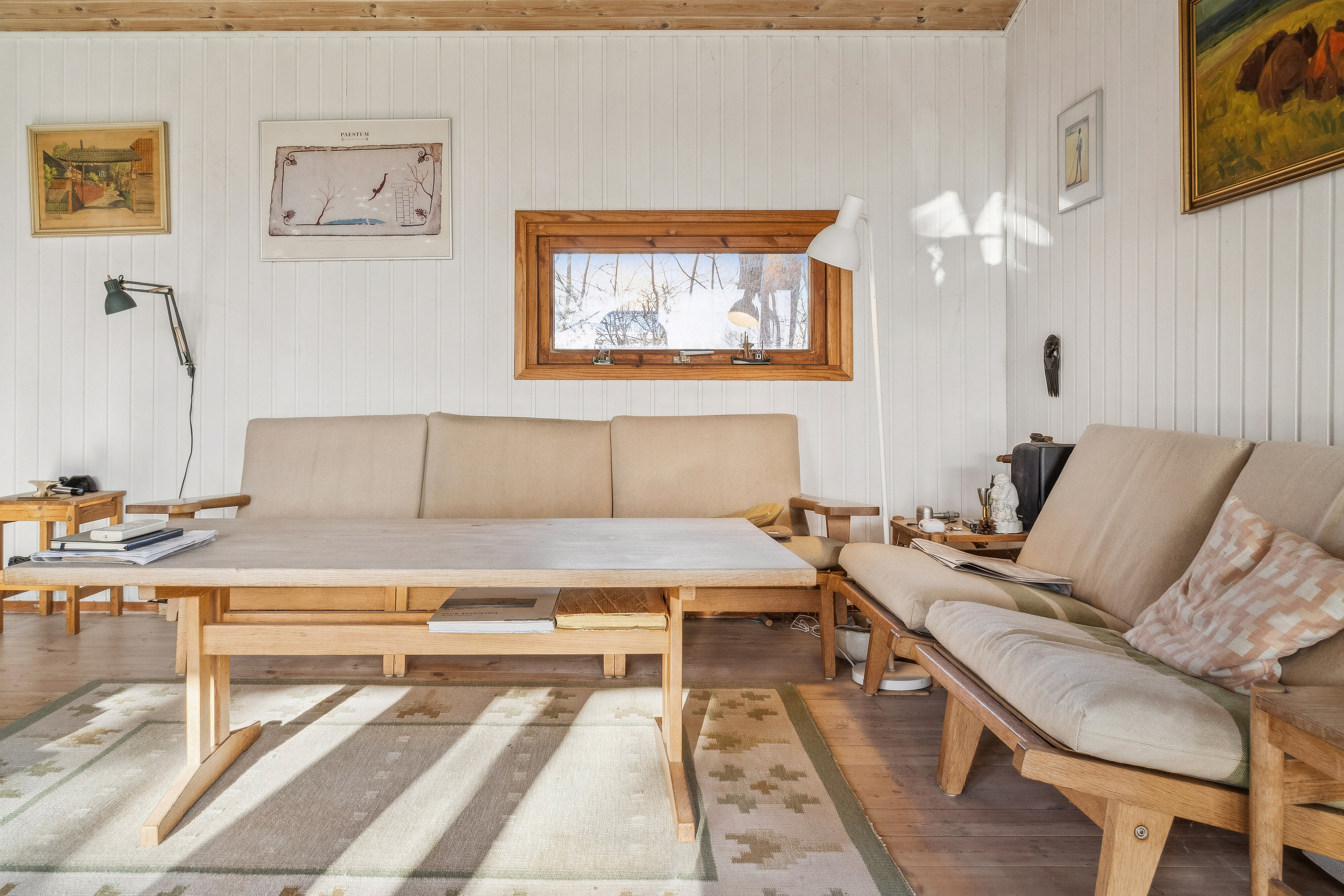 Fremhævet stue billede i fuldskærmstilstand. Billede af Mathilde Nielsensvej 8, Evetofte, 3370 Melby