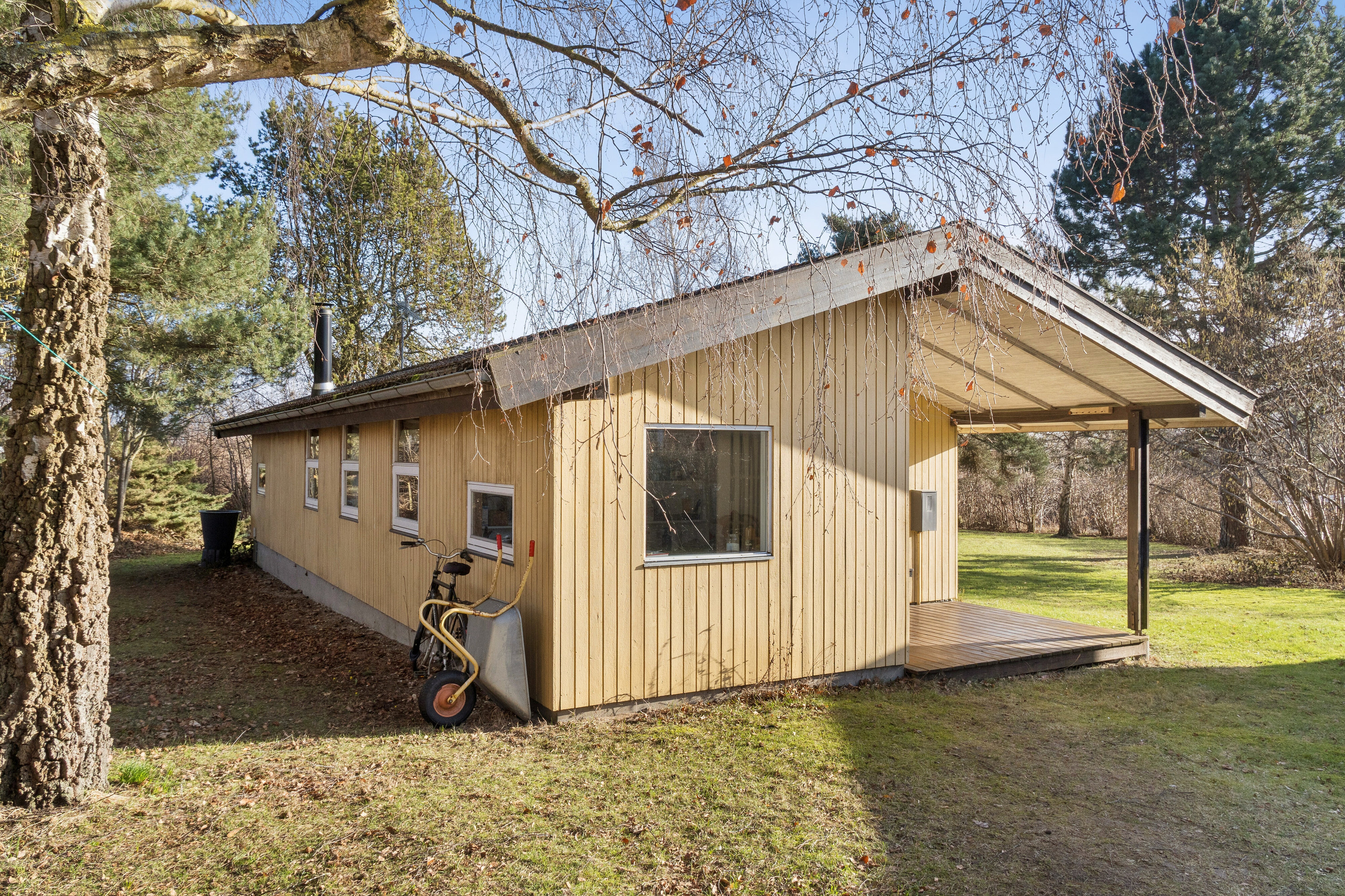 Fremhævet set fra vejen billede i fuldskærmstilstand. Billede af Mathilde Nielsensvej 8, Evetofte, 3370 Melby