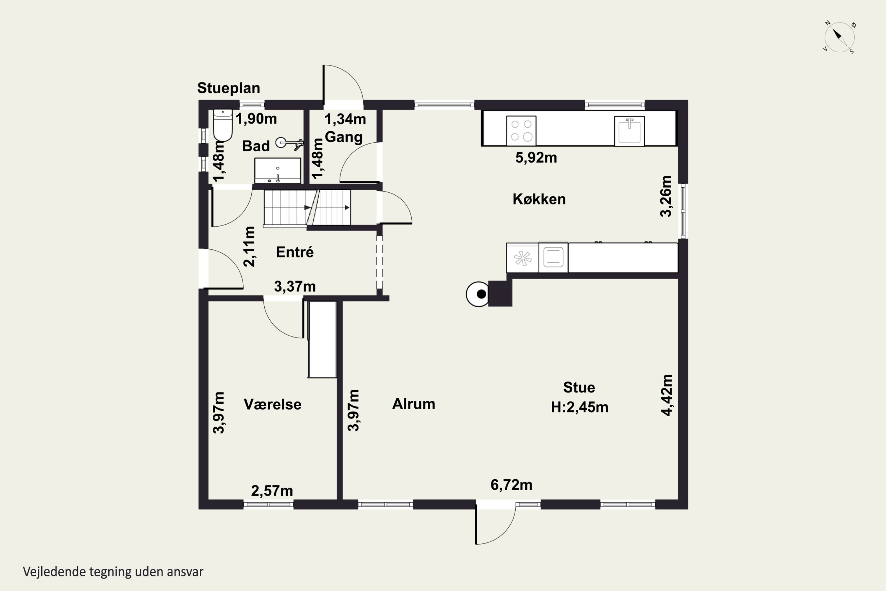Plantegninger billede af Bakkekammen 1, 4560 Vig