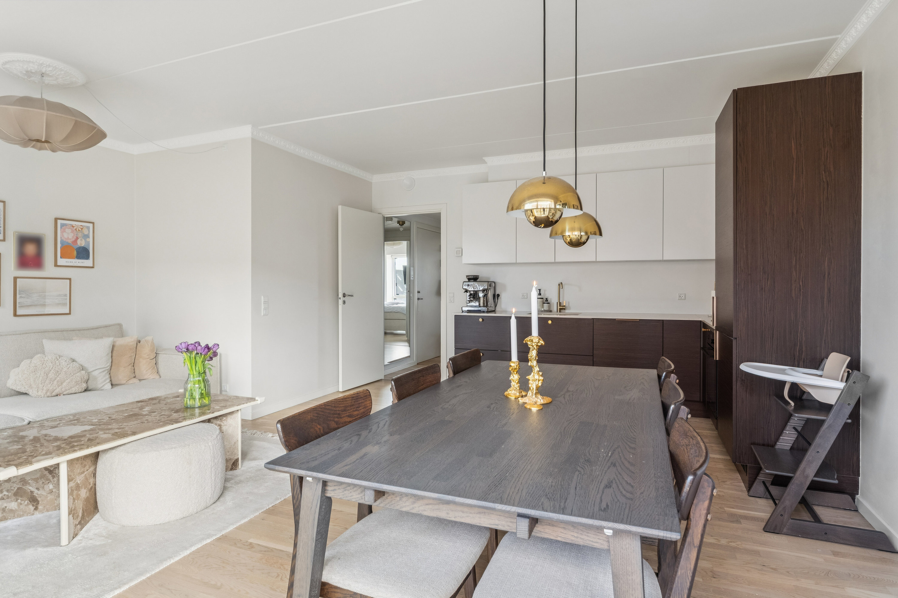 Fremhævet spisestue billede i fuldskærmstilstand. Billede af Kirkebjerg Parkvej 10A, 3. th., 2605 Brøndby