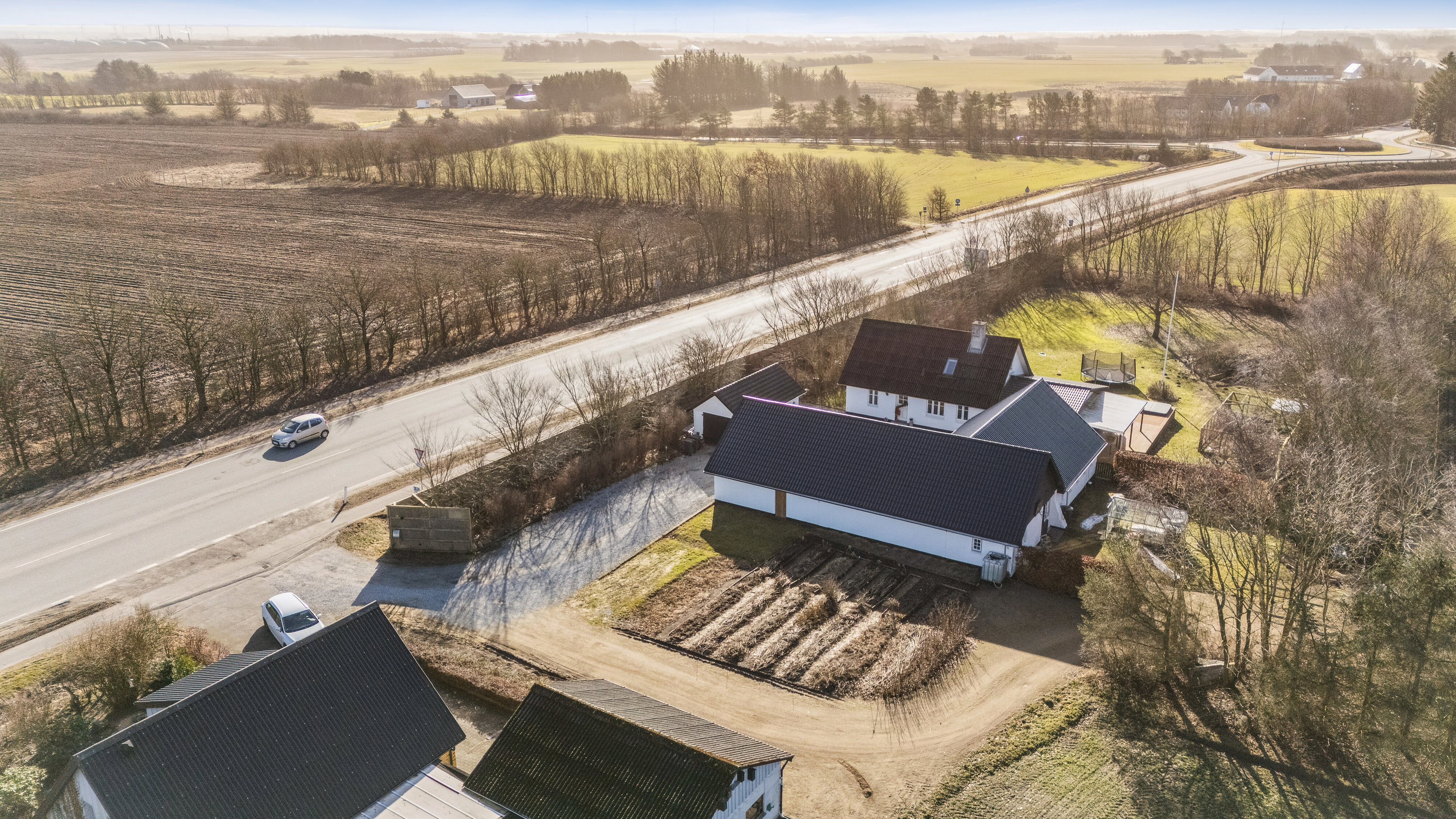 Fremhævet luftfoto billede i fuldskærmstilstand. Billede af Ålborgvej 202, 9800 Hjørring
