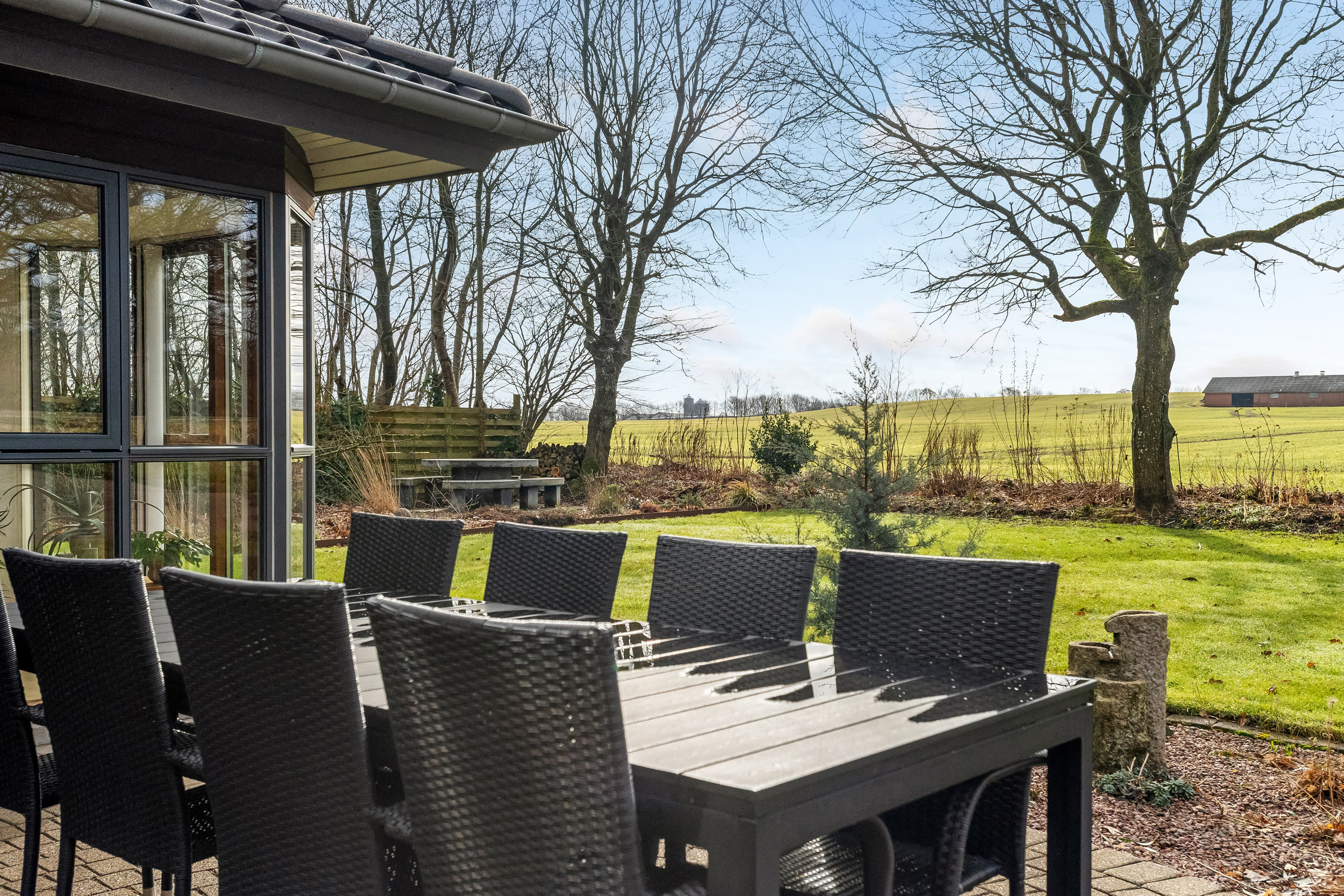 Fremhævet terrasse billede i fuldskærmstilstand. Billede af Skjernvej 153, 7500 Holstebro