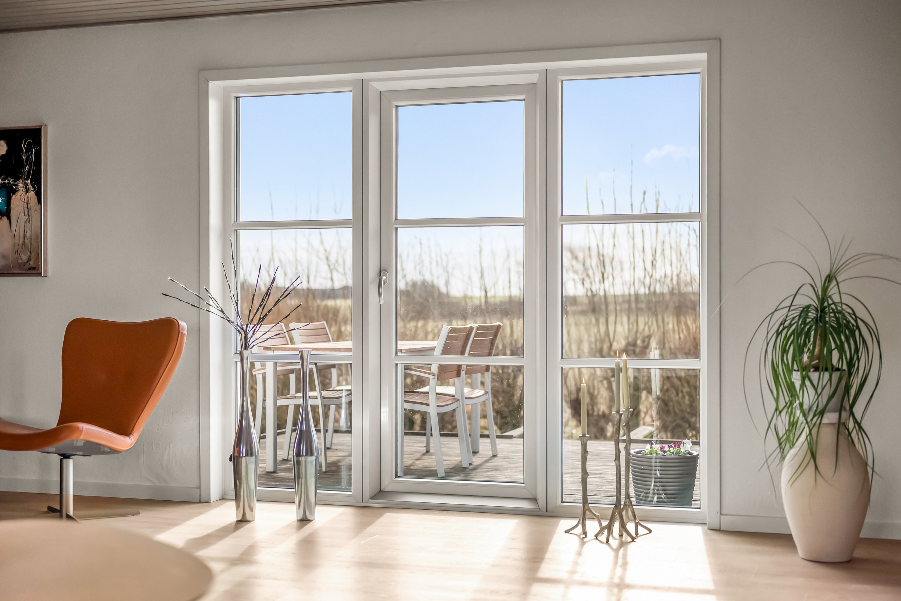 Fremhævet stue billede i fuldskærmstilstand. Billede af Knakkervej 68, Dybe, 7620 Lemvig