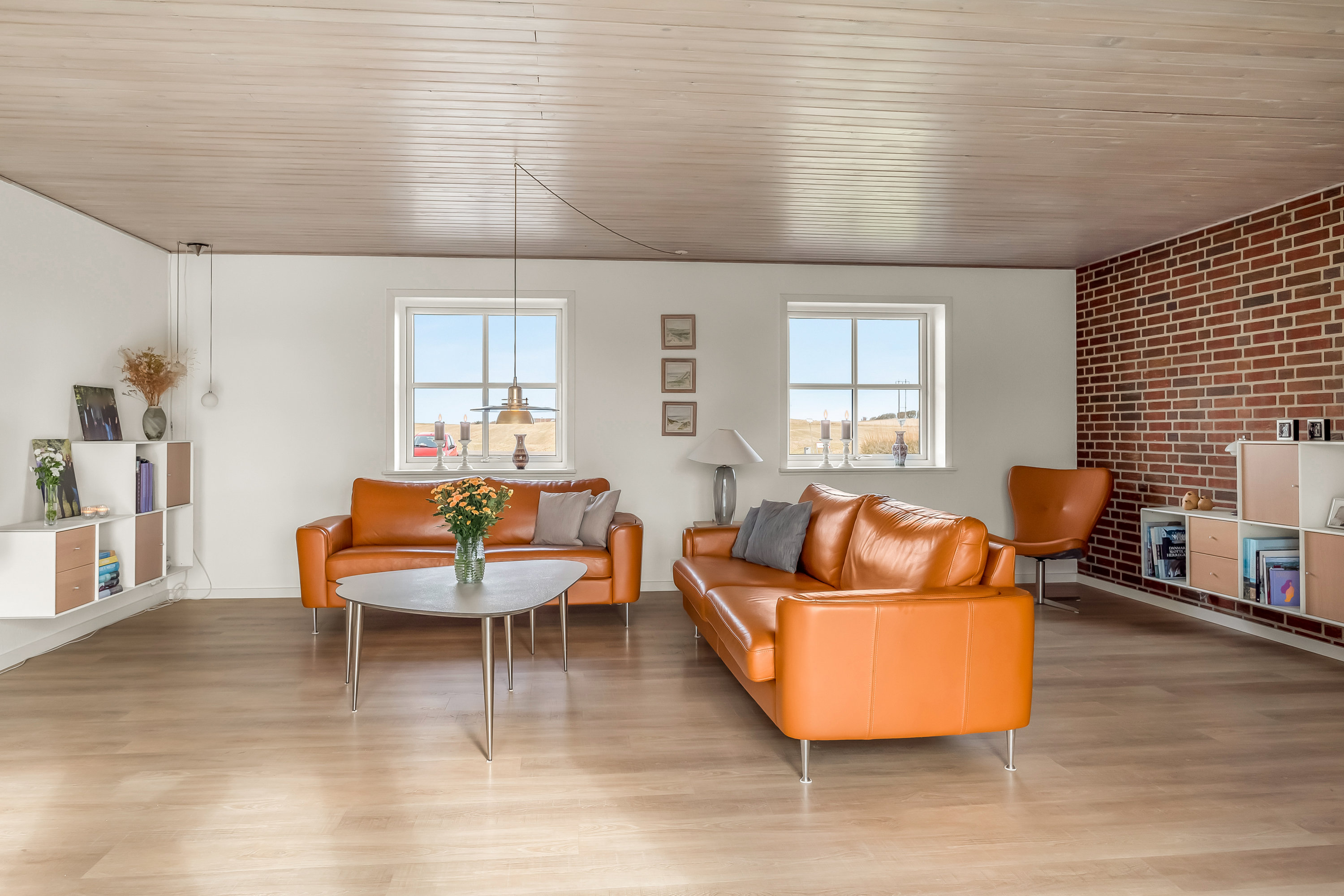 Fremhævet stue billede i fuldskærmstilstand. Billede af Knakkervej 68, Dybe, 7620 Lemvig