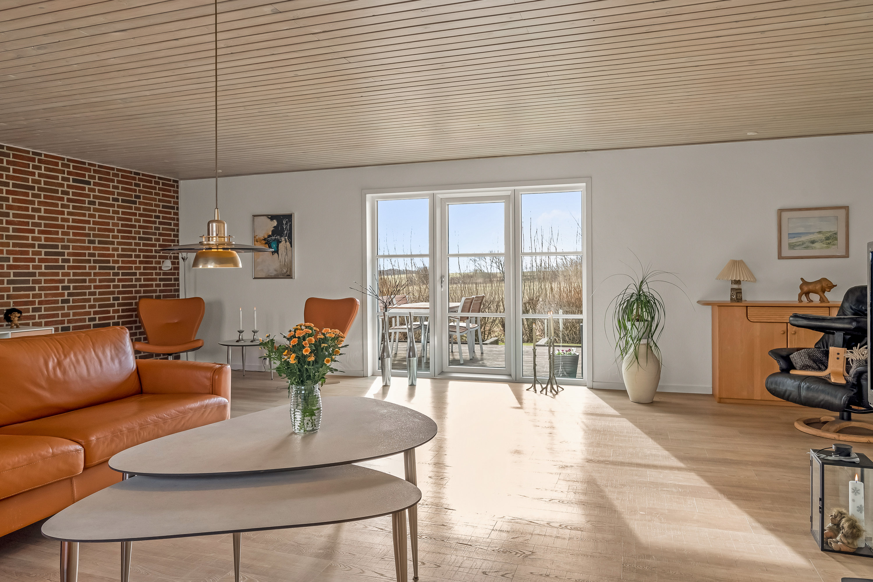 Fremhævet stue billede i fuldskærmstilstand. Billede af Knakkervej 68, Dybe, 7620 Lemvig