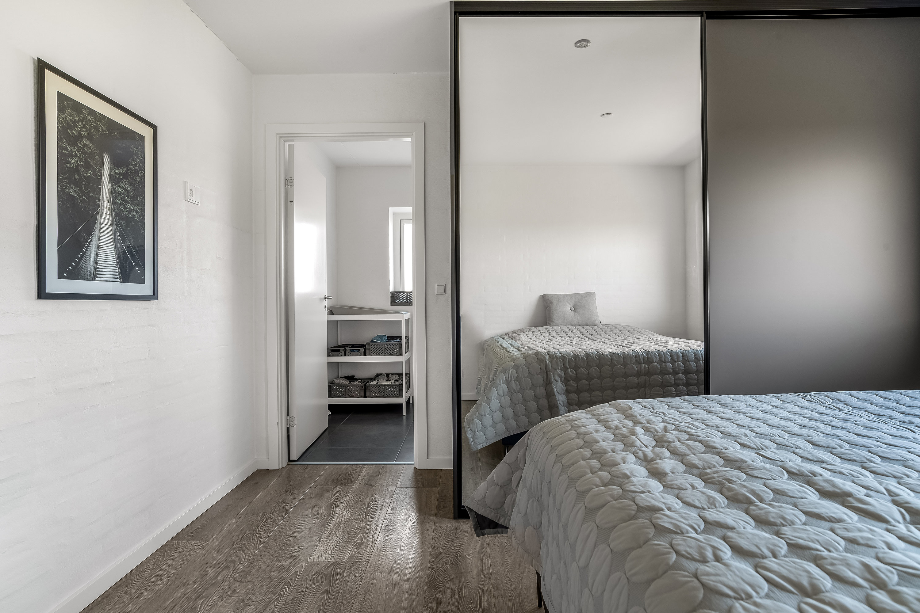 Fremhævet soveværelse billede i fuldskærmstilstand. Billede af Kusken 33, Mejrup, 7500 Holstebro