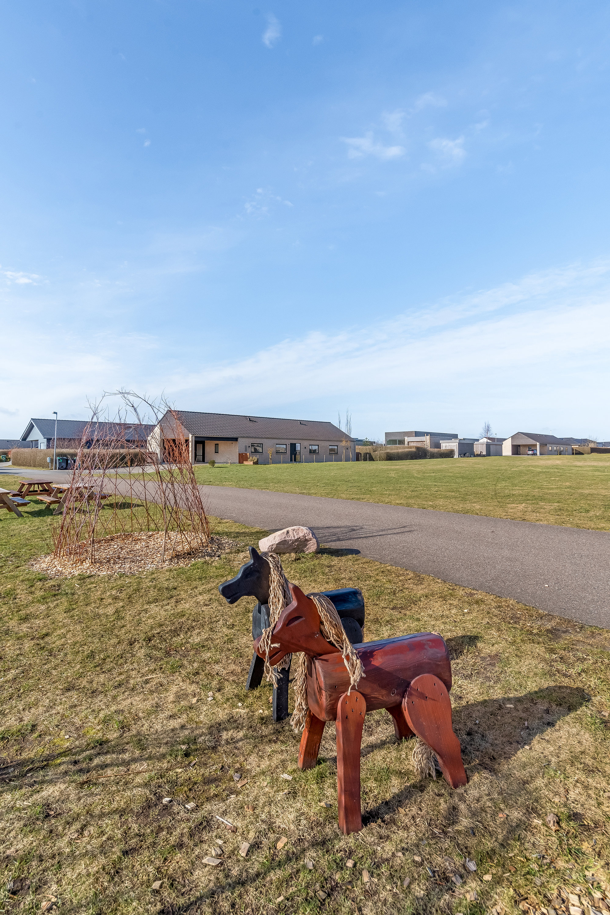 Fremhævet udenomsarealer billede i fuldskærmstilstand. Billede af Kusken 33, Mejrup, 7500 Holstebro