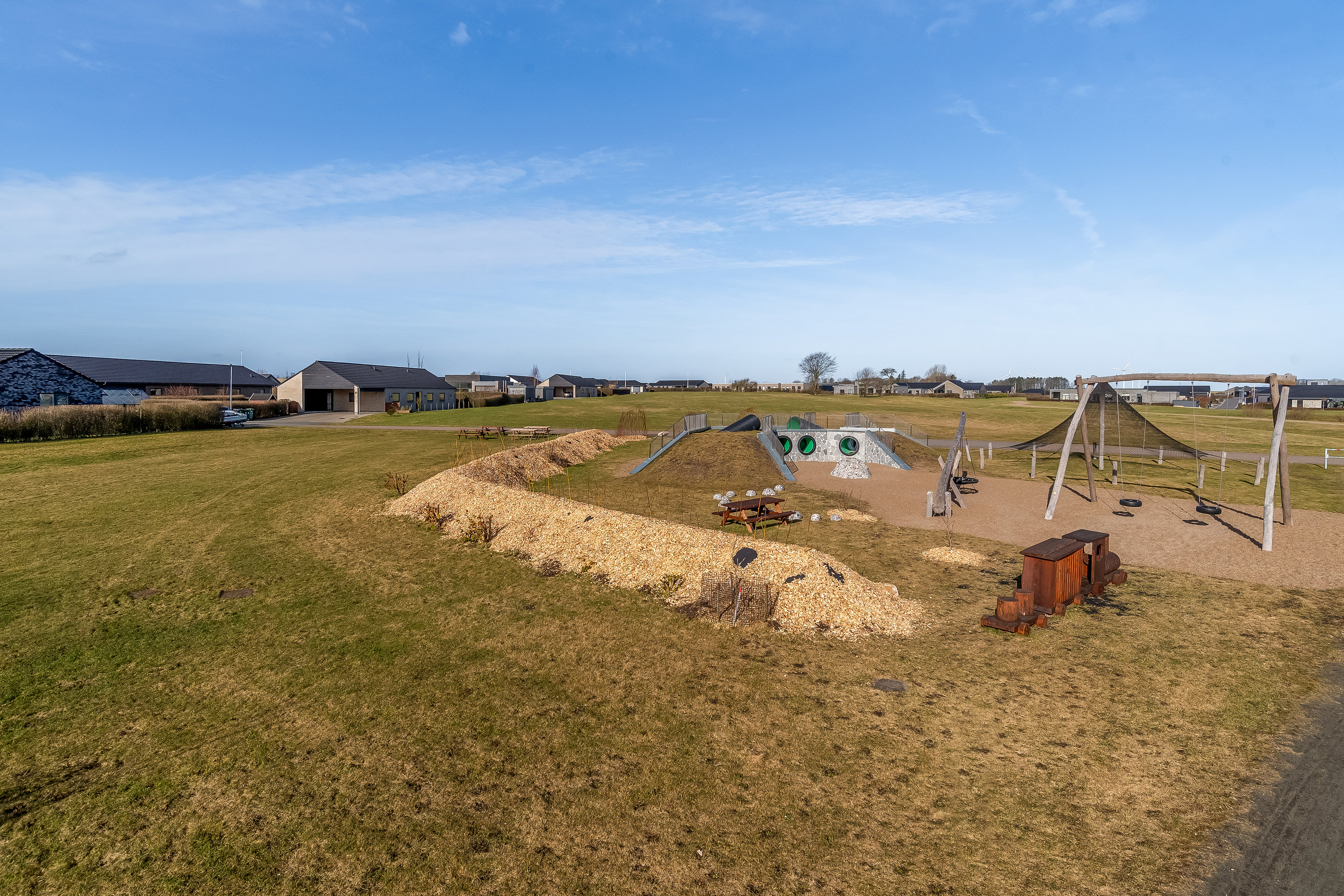 Fremhævet udenomsarealer billede i fuldskærmstilstand. Billede af Kusken 33, Mejrup, 7500 Holstebro