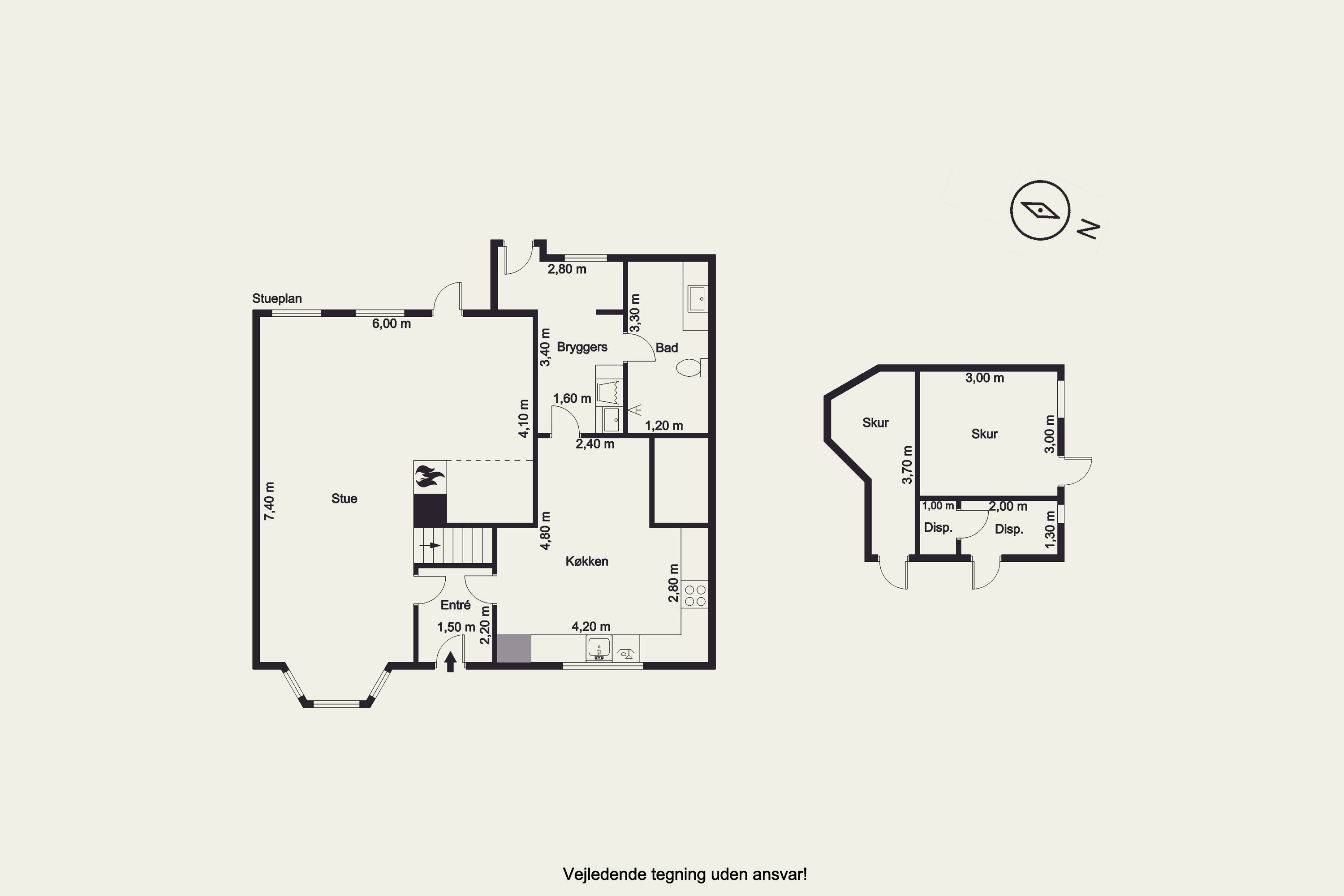 Plantegninger billede af Sønderbyvej 7, Møgeltønder, 6270 Tønder
