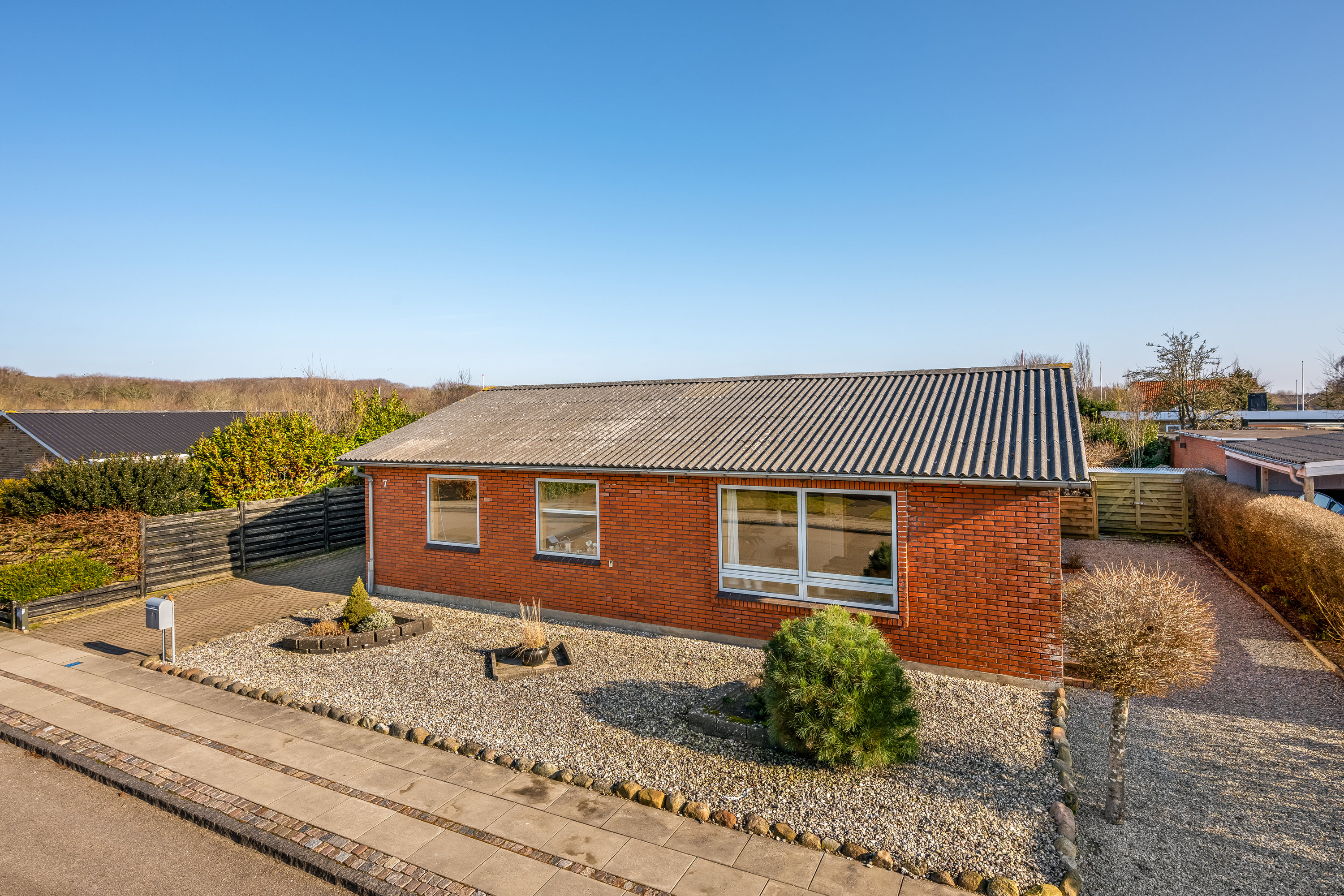 Fremhævet luftfoto billede i fuldskærmstilstand. Billede af Kappelhøj 7, 6950 Ringkøbing