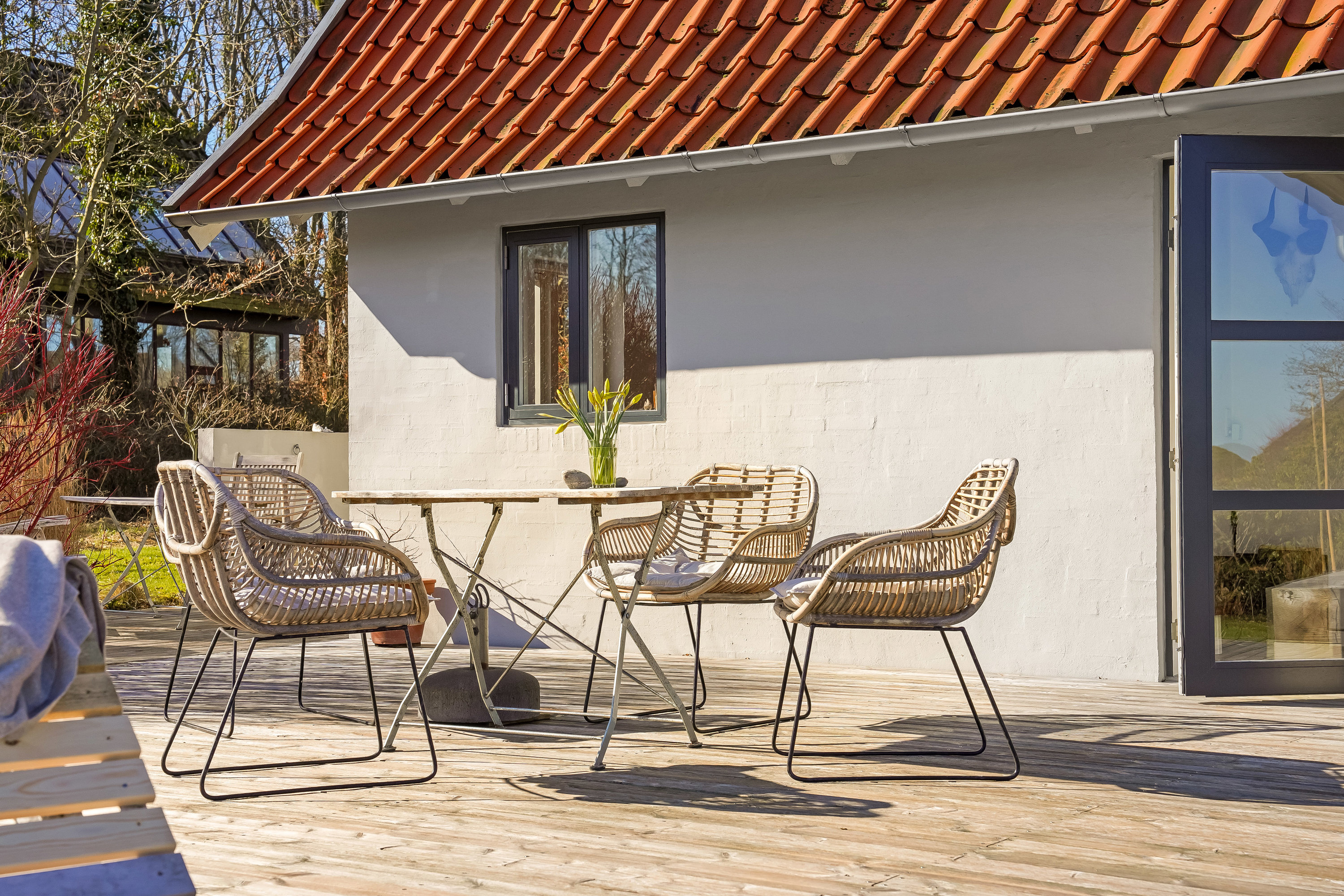 Fremhævet terrasse billede i fuldskærmstilstand. Billede af Daadyrvænget 8, Båring Ege, 5466 Asperup