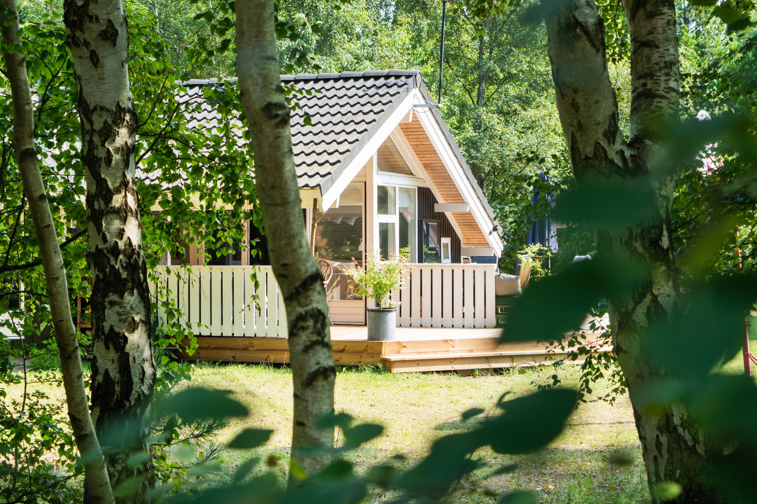 Fremhævet set fra haven billede i fuldskærmstilstand. Billede af Koglevænget 12, Stenstrup, 4573 Højby