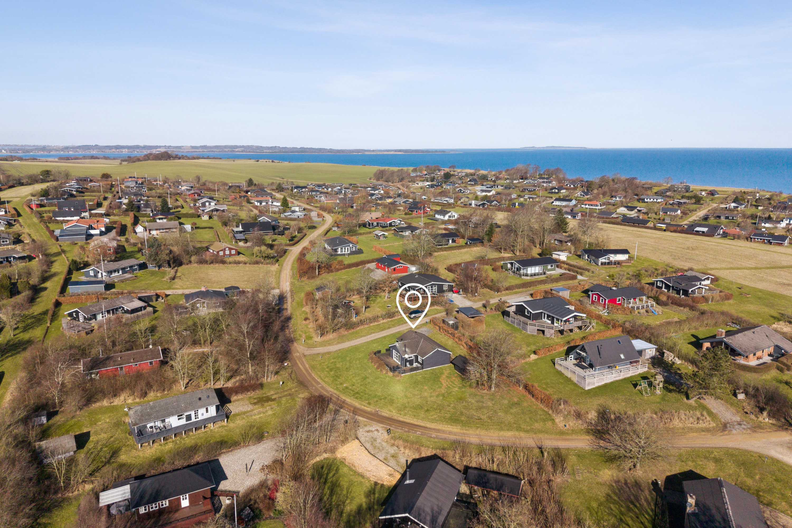 Fremhævet luftfoto billede i fuldskærmstilstand. Billede af Eskovvej 69, Eskov, 7870 Roslev
