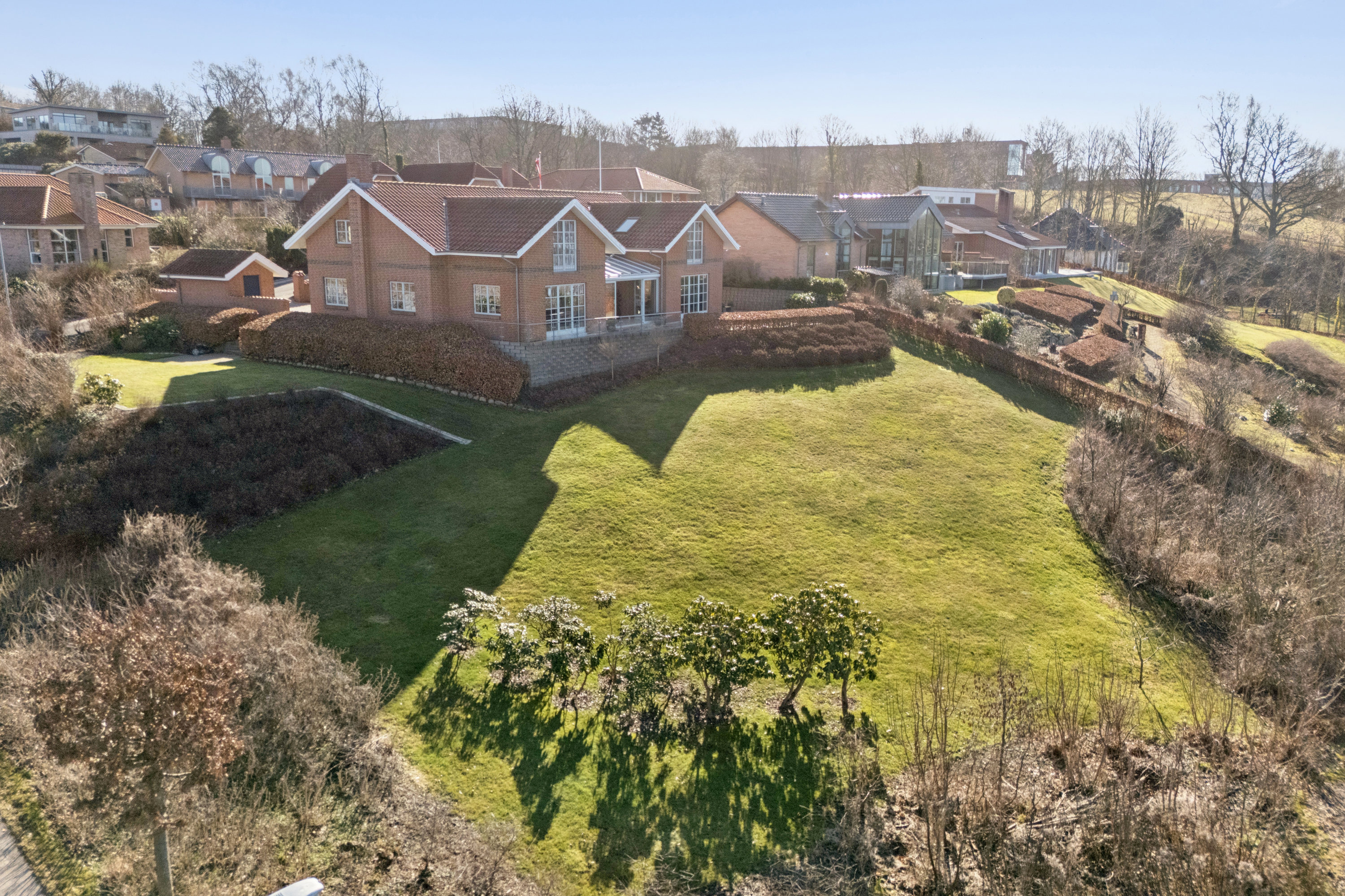 Fremhævet luftfoto billede i fuldskærmstilstand. Billede af Asmildhøjen 2A, 8800 Viborg