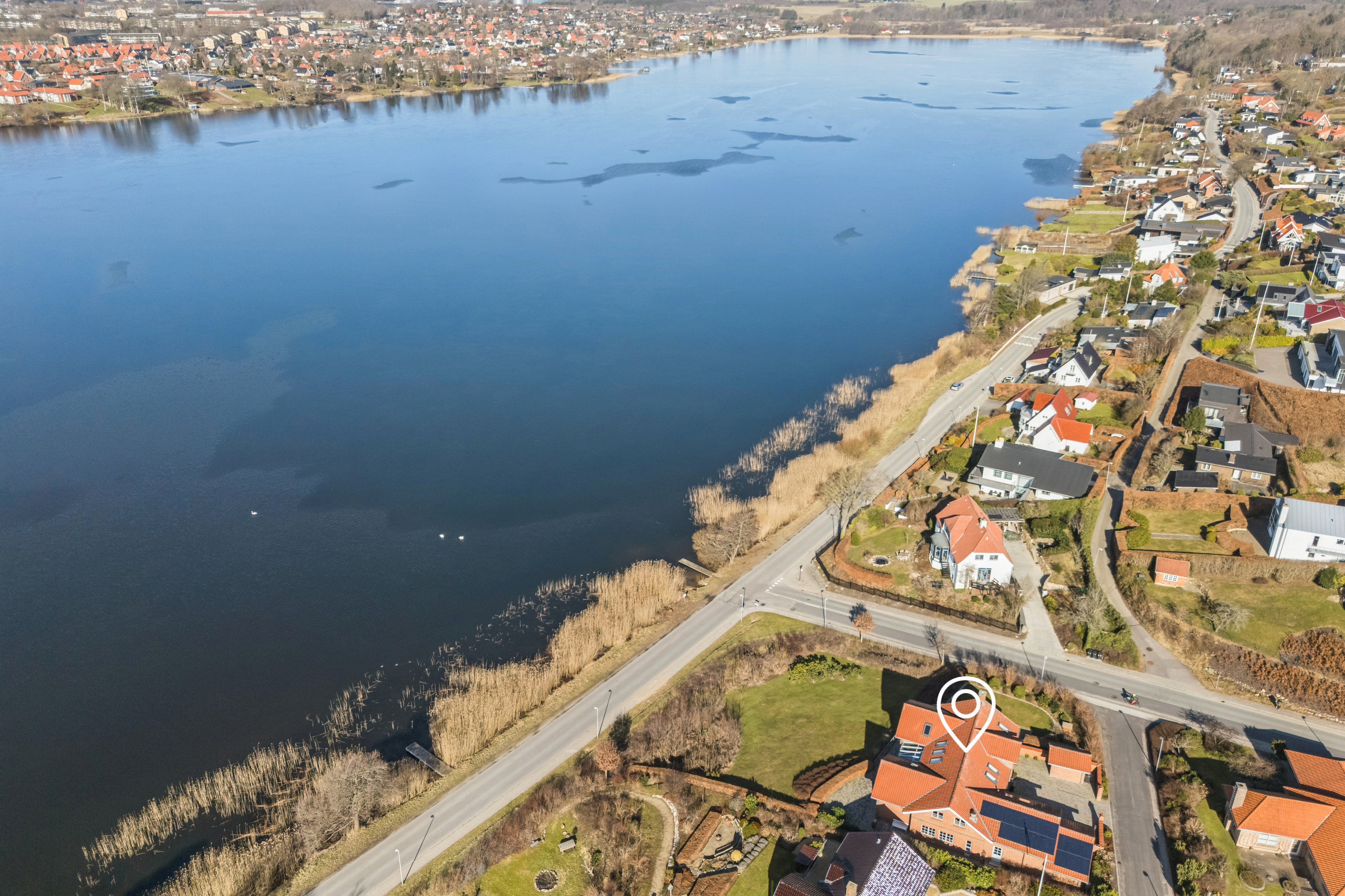 Fremhævet luftfoto billede i fuldskærmstilstand. Billede af Asmildhøjen 2A, 8800 Viborg