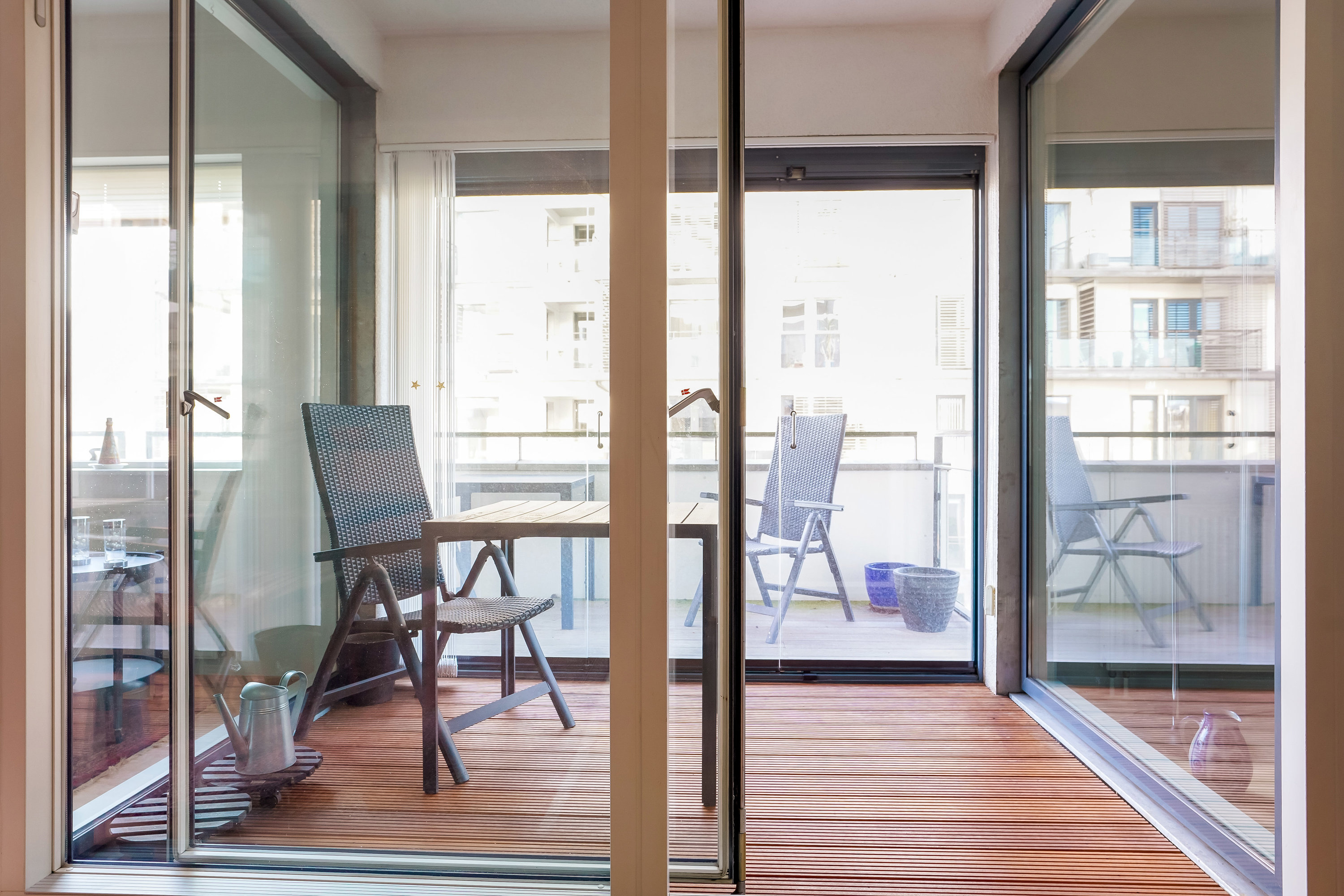 Fremhævet terrasse billede i fuldskærmstilstand. Billede af Promenadebyen 6, 3. th., 5000 Odense C